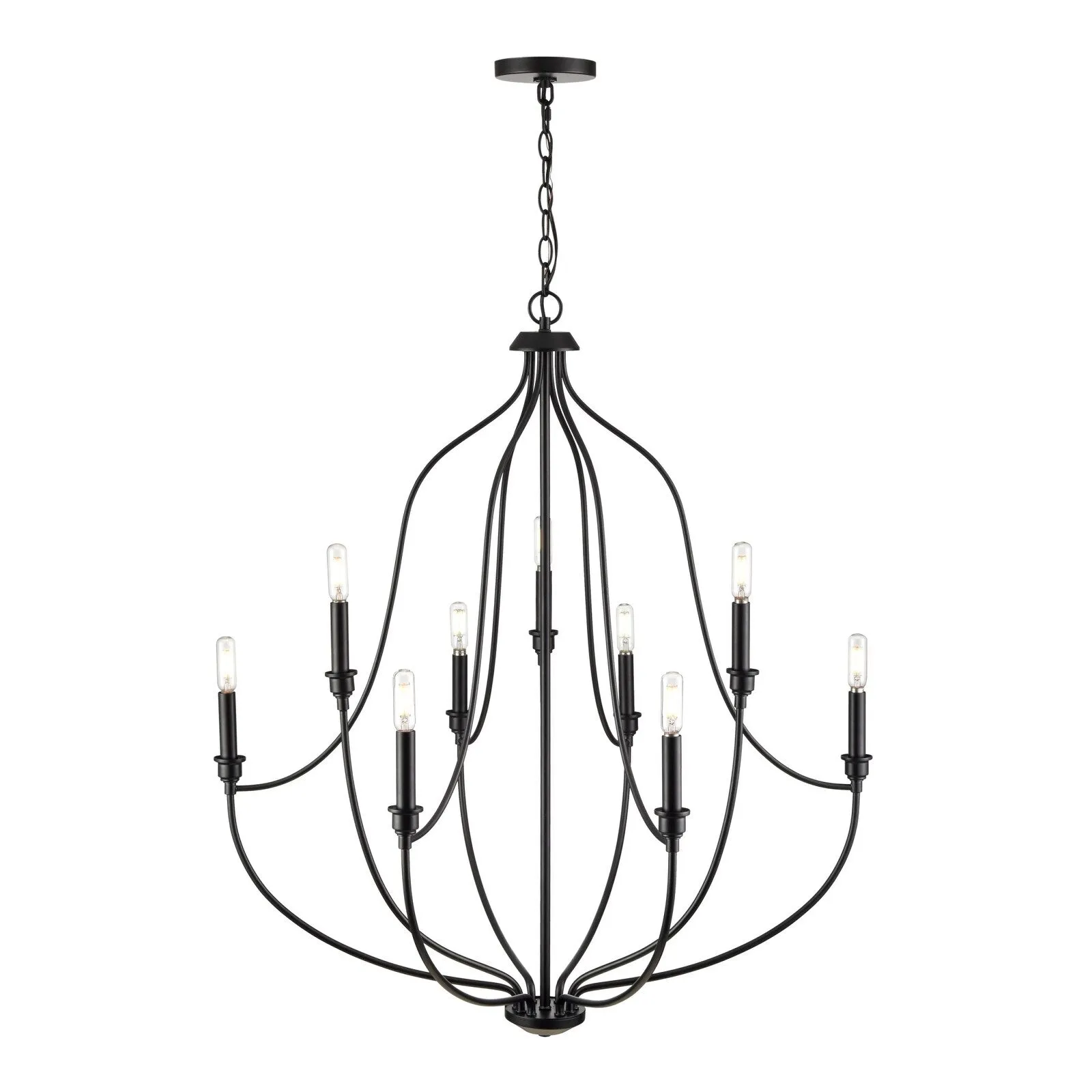 Millennium Lighting 98009 Senoia 9 Light 33 Wide Pillar Candle Style