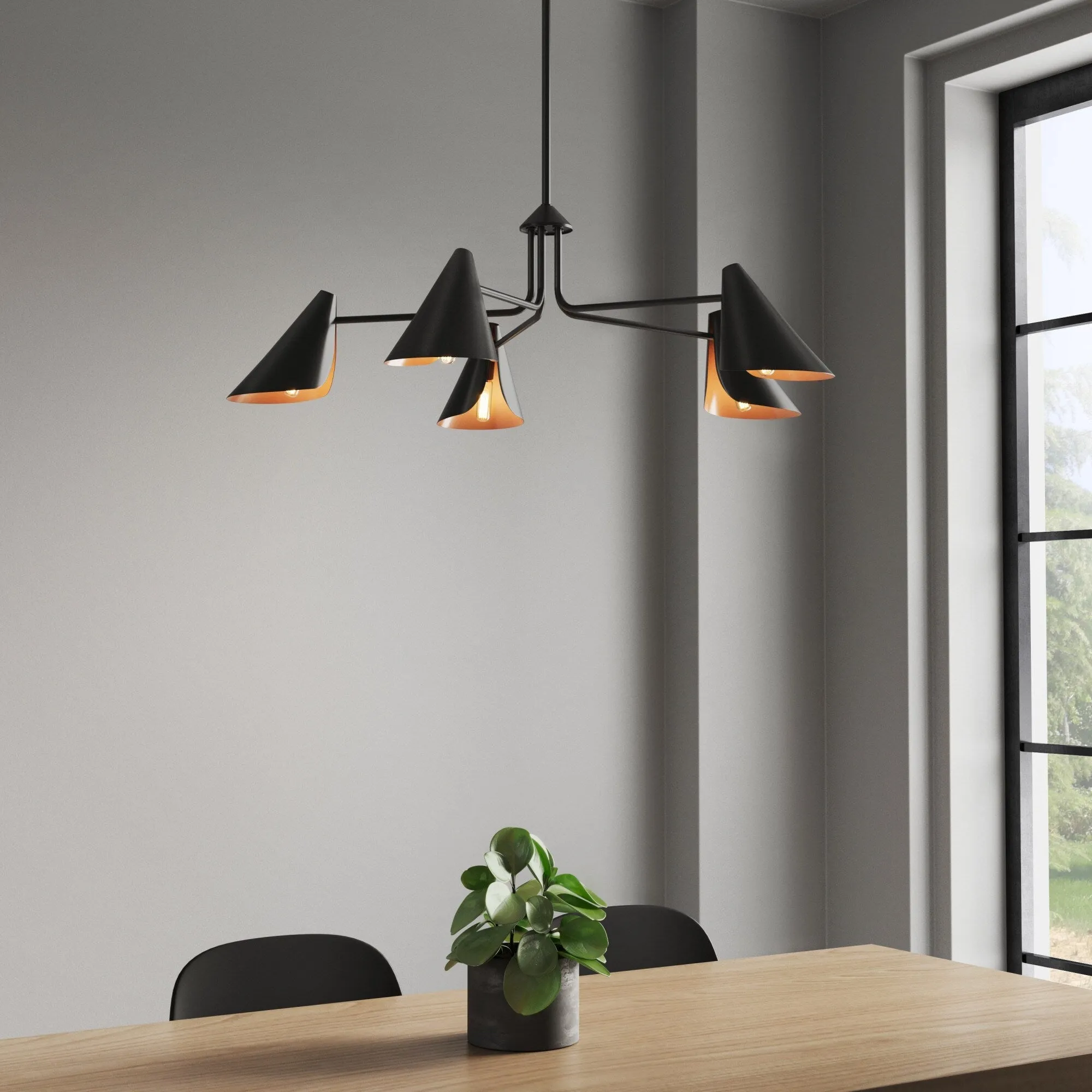 Millennium Lighting 99005 Warhol 5 Light 34 Wide Chandelier