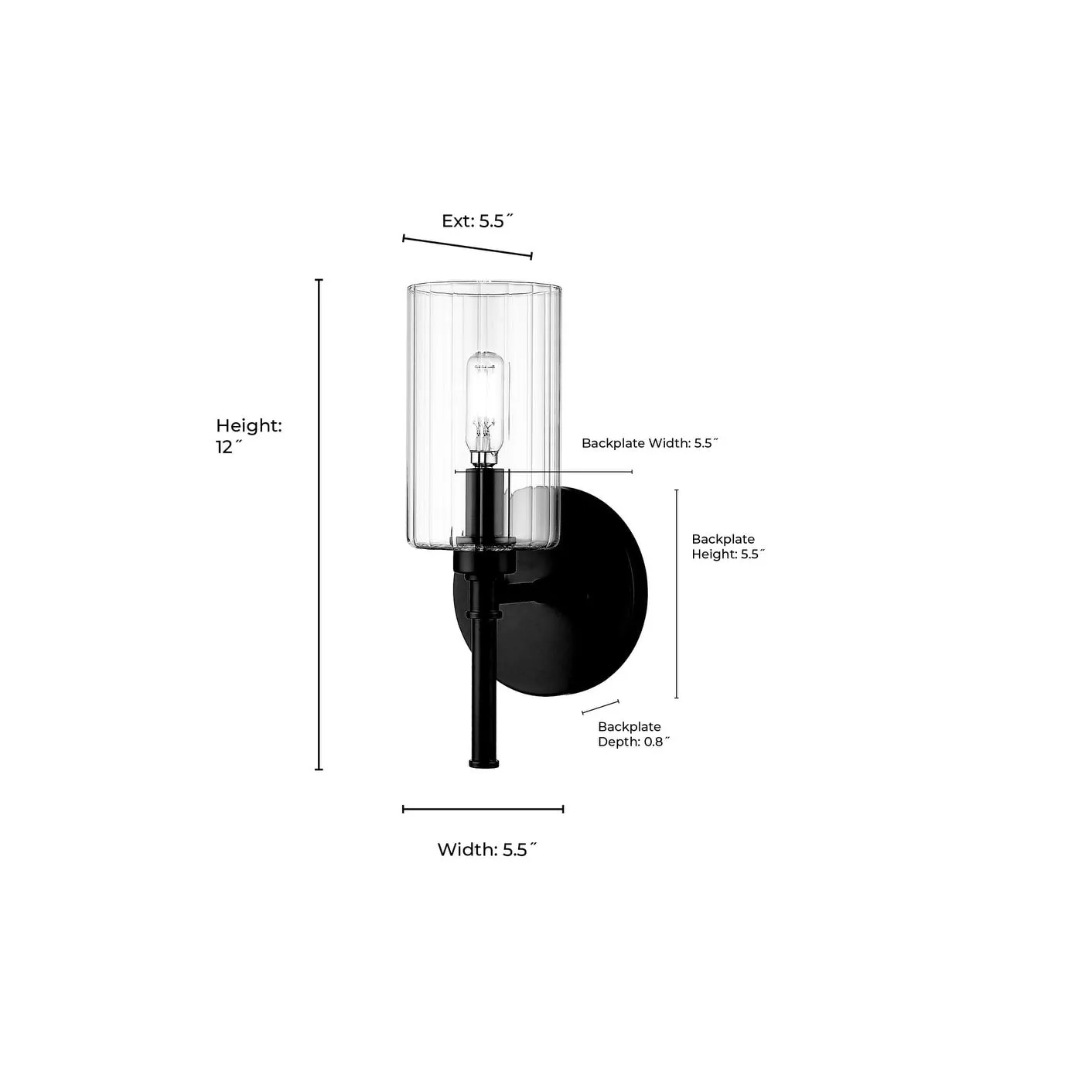 Millennium Lighting 9921 Chastine 12 Tall Wall Sconce
