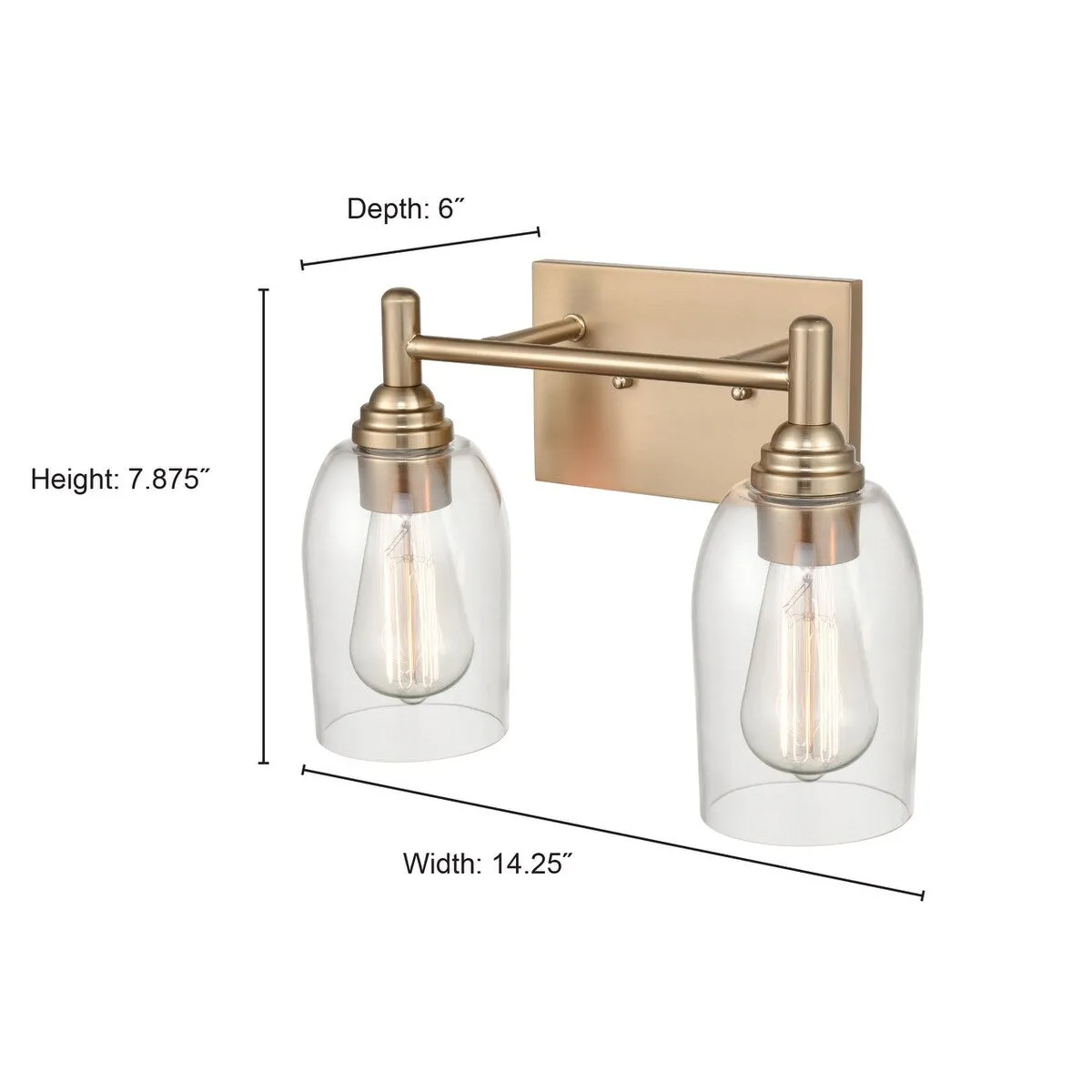 Millennium Lighting Arlett 2 Light 13 Wide Bathroom Vanity Light with