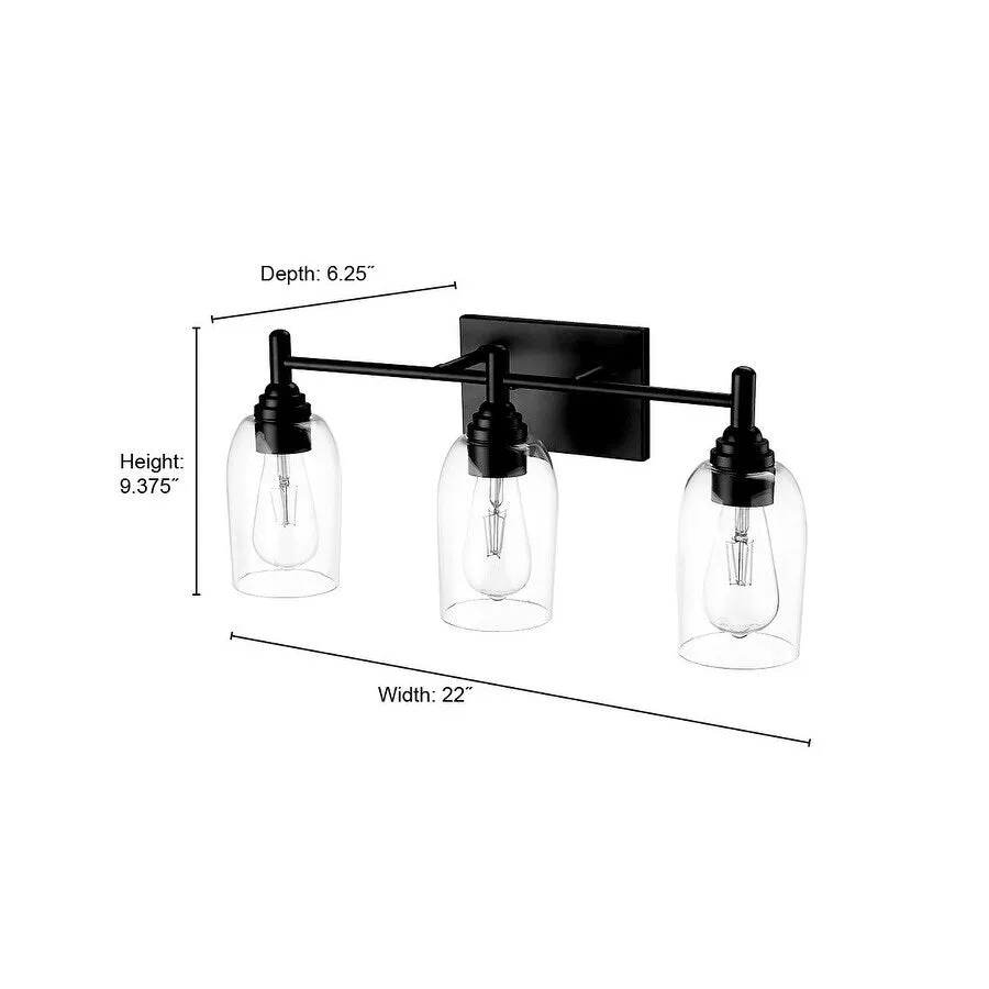 Millennium Lighting Arlett 3 Light 22 Wide Bathroom Vanity Light with