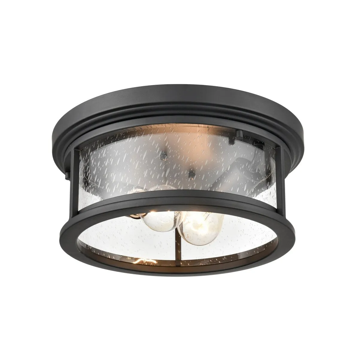 Millennium Lighting Bresley 2 Light 12 Wide Outdoor Flush Mount Drum