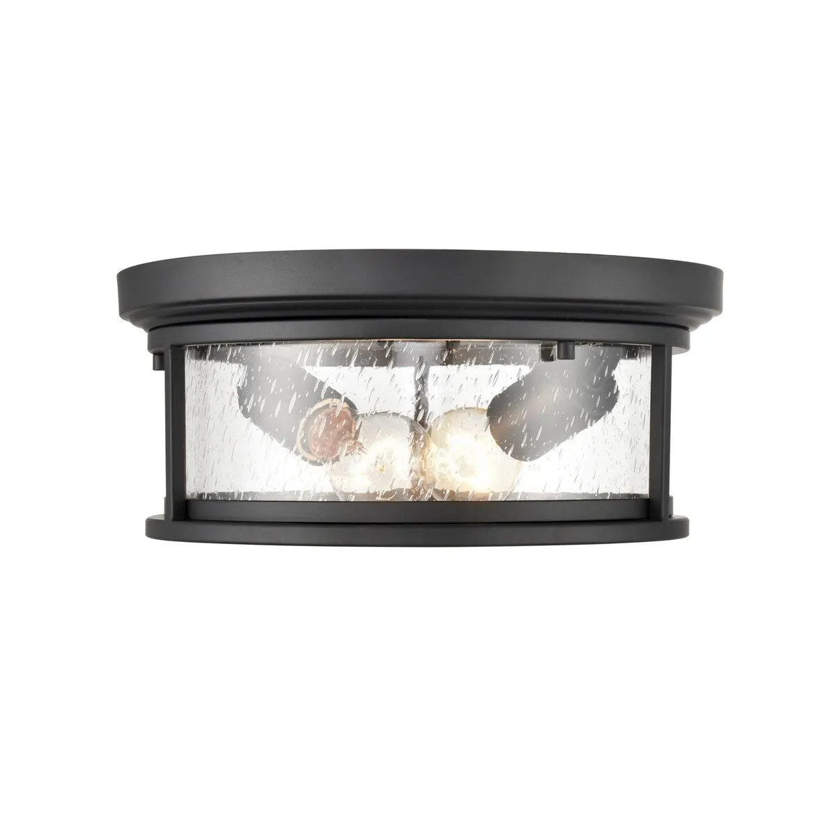 Millennium Lighting Bresley 2 Light 12 Wide Outdoor Flush Mount Drum