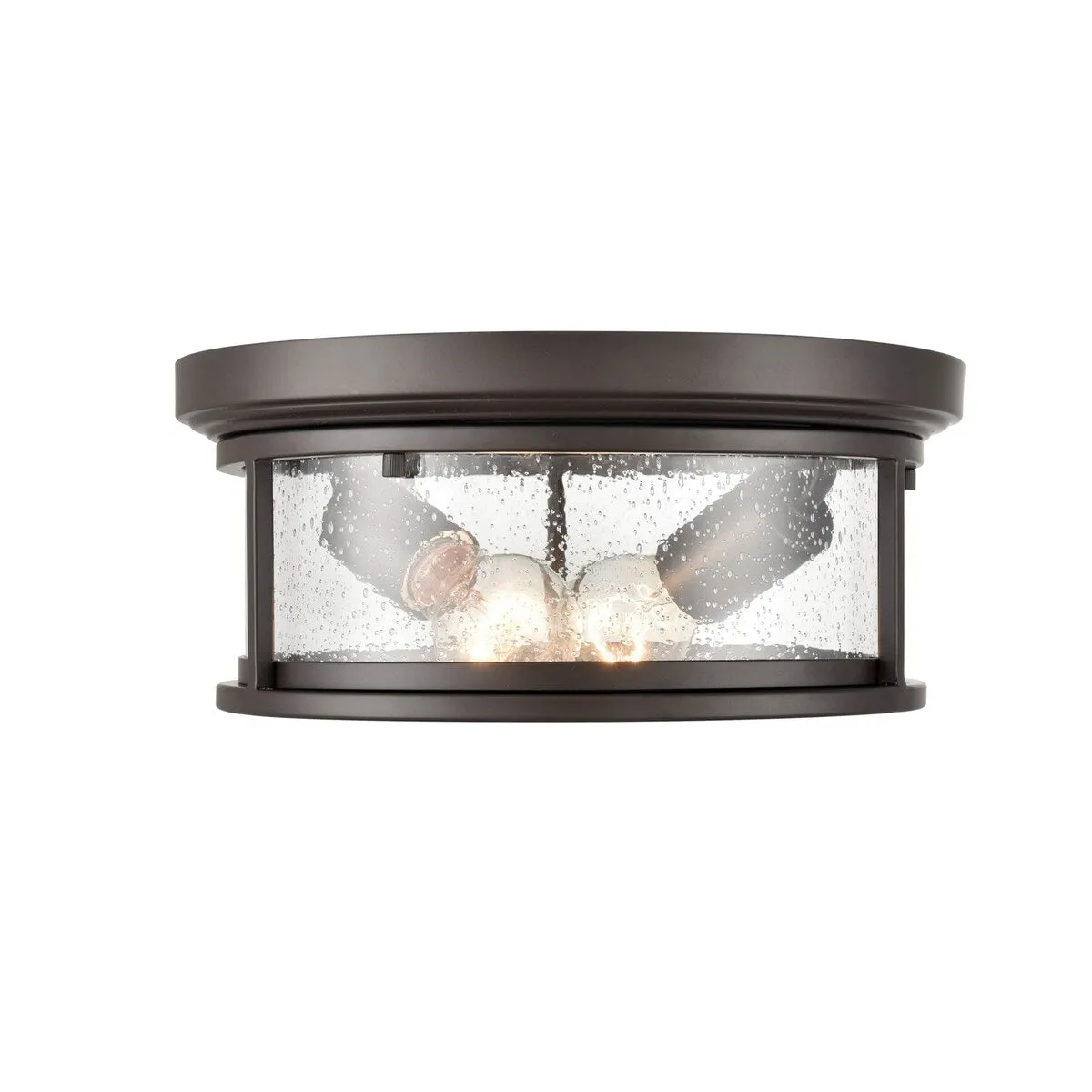 Millennium Lighting Bresley 2 Light 12 Wide Outdoor Flush Mount Drum