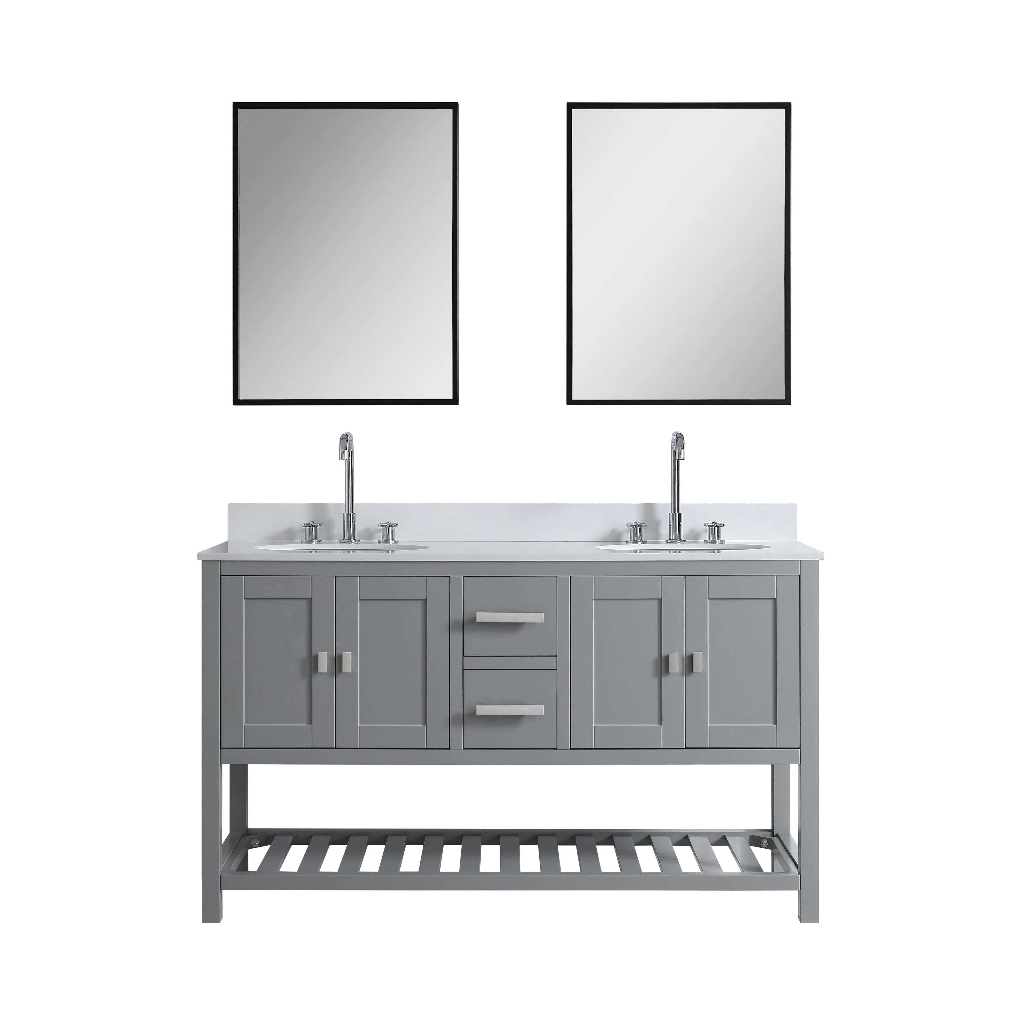 Monaco 60 Double Sink Vanity Base Only