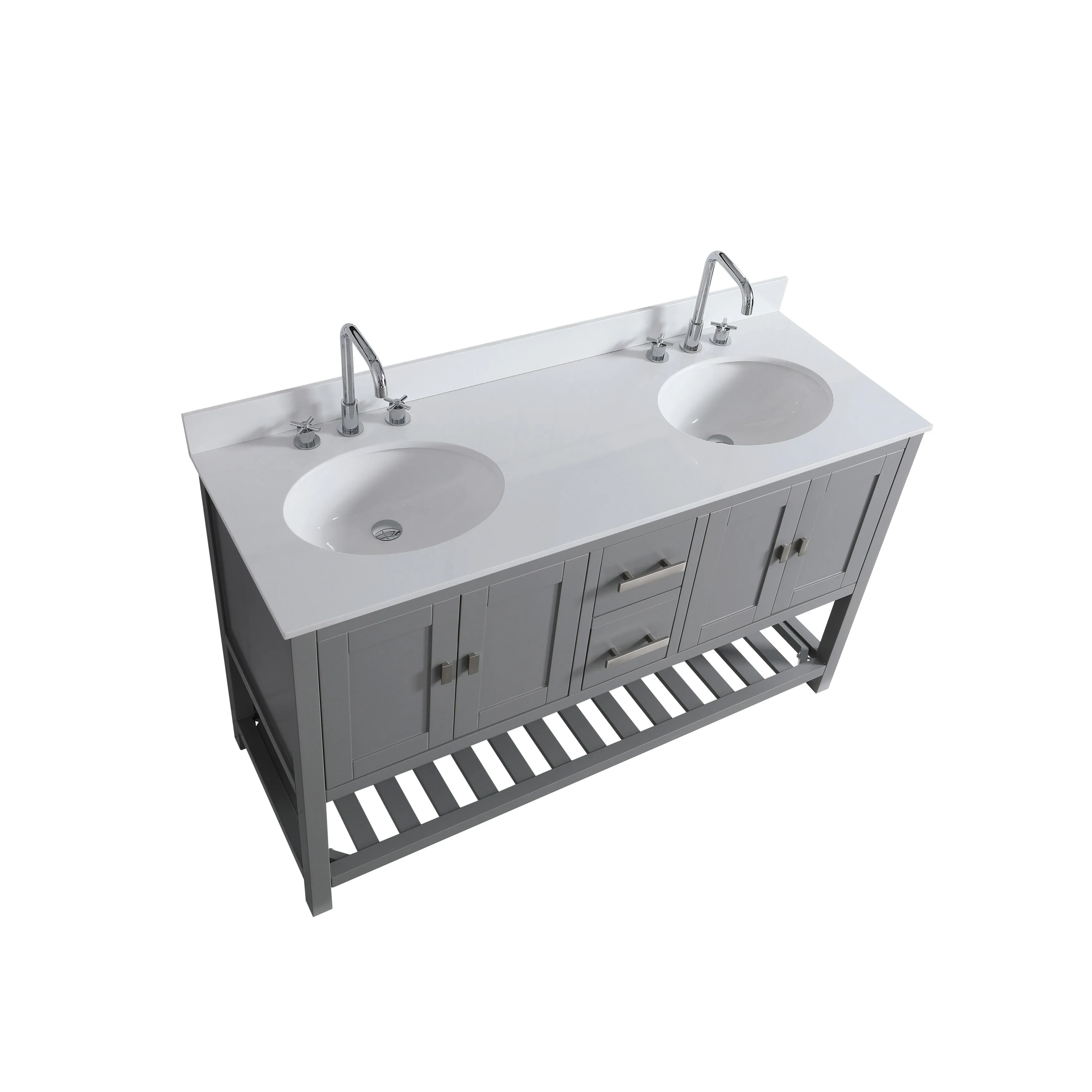Monaco 60 Double Sink Vanity Base Only