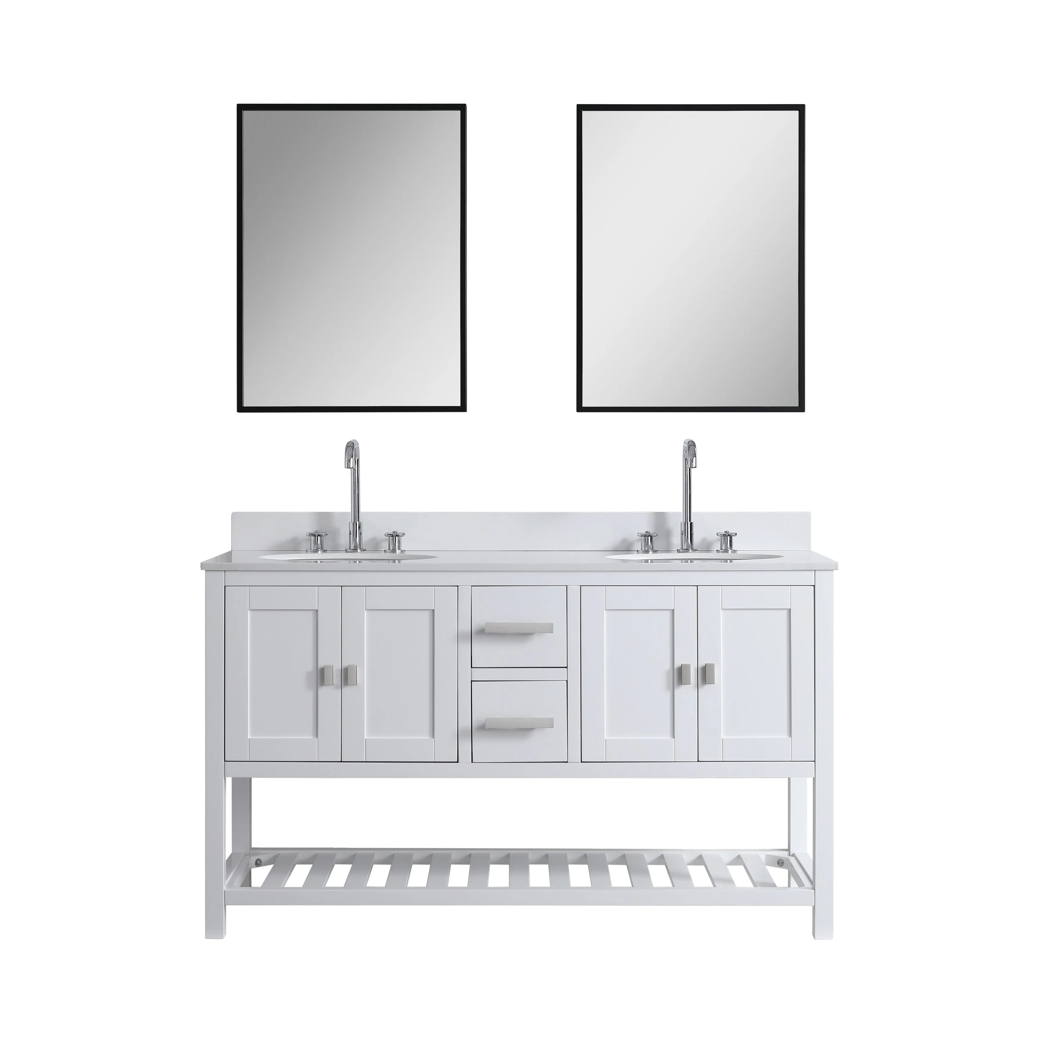 Monaco 60 Double Sink Vanity Base Only
