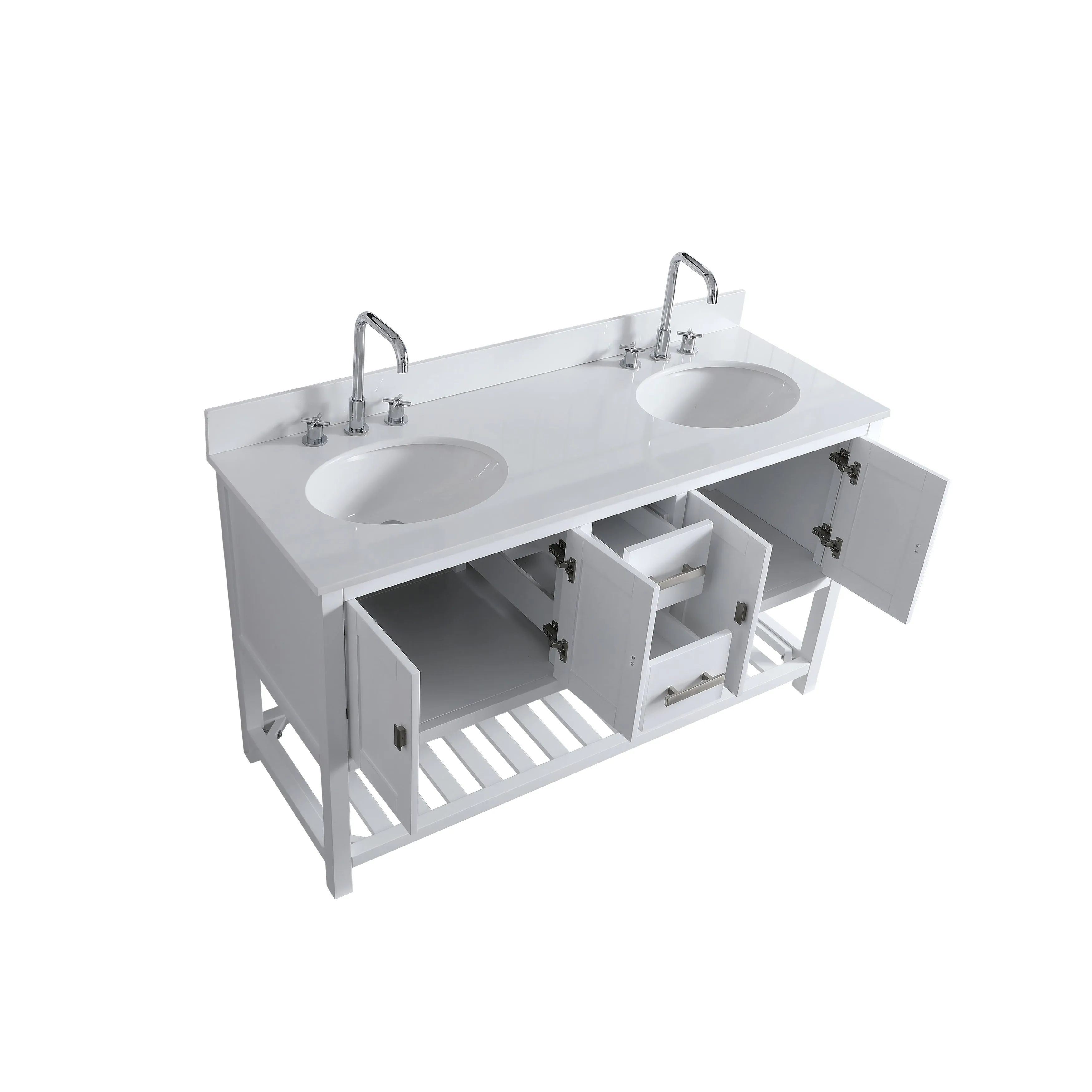 Monaco 60 Double Sink Vanity Base Only