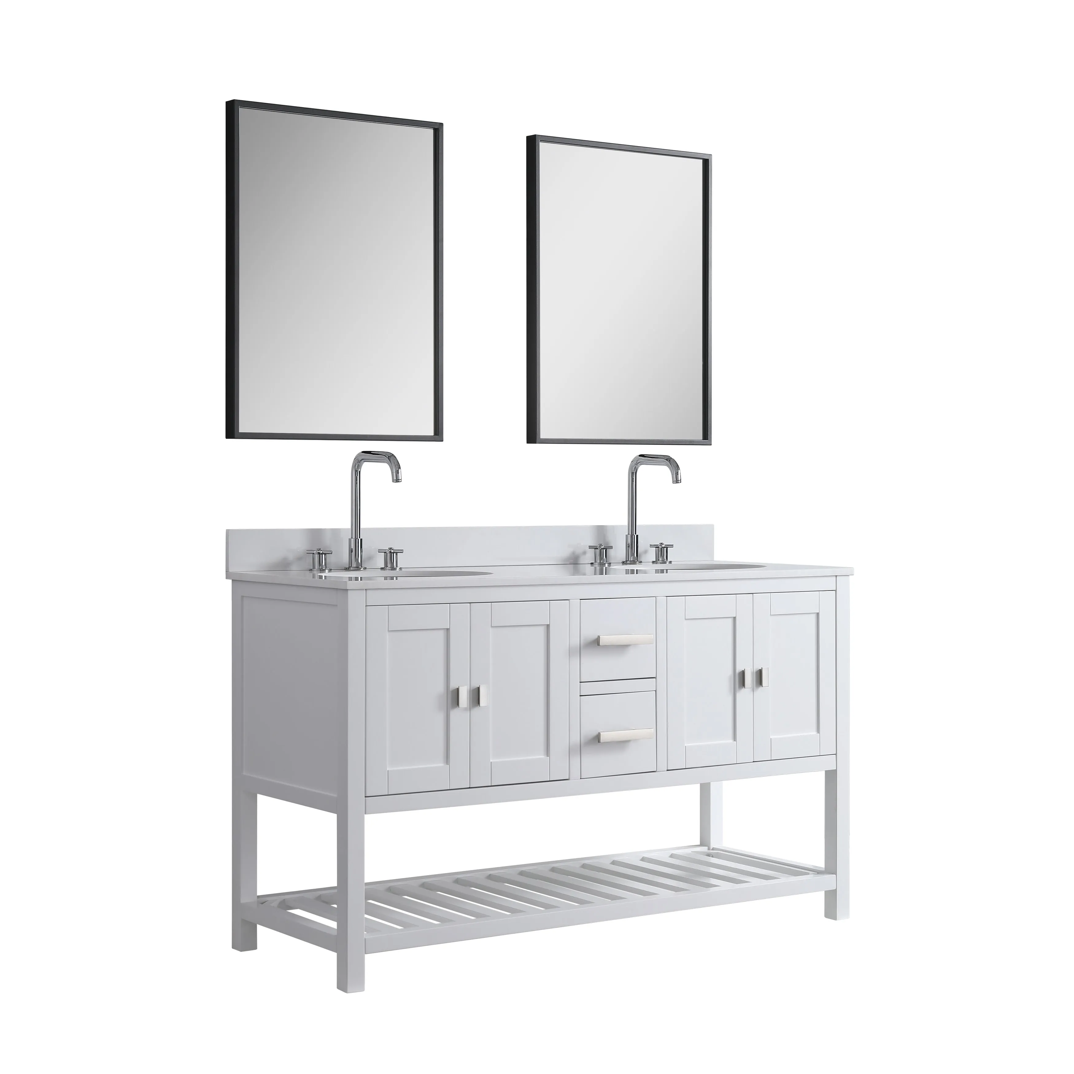 Monaco 60 Double Sink Vanity Base Only