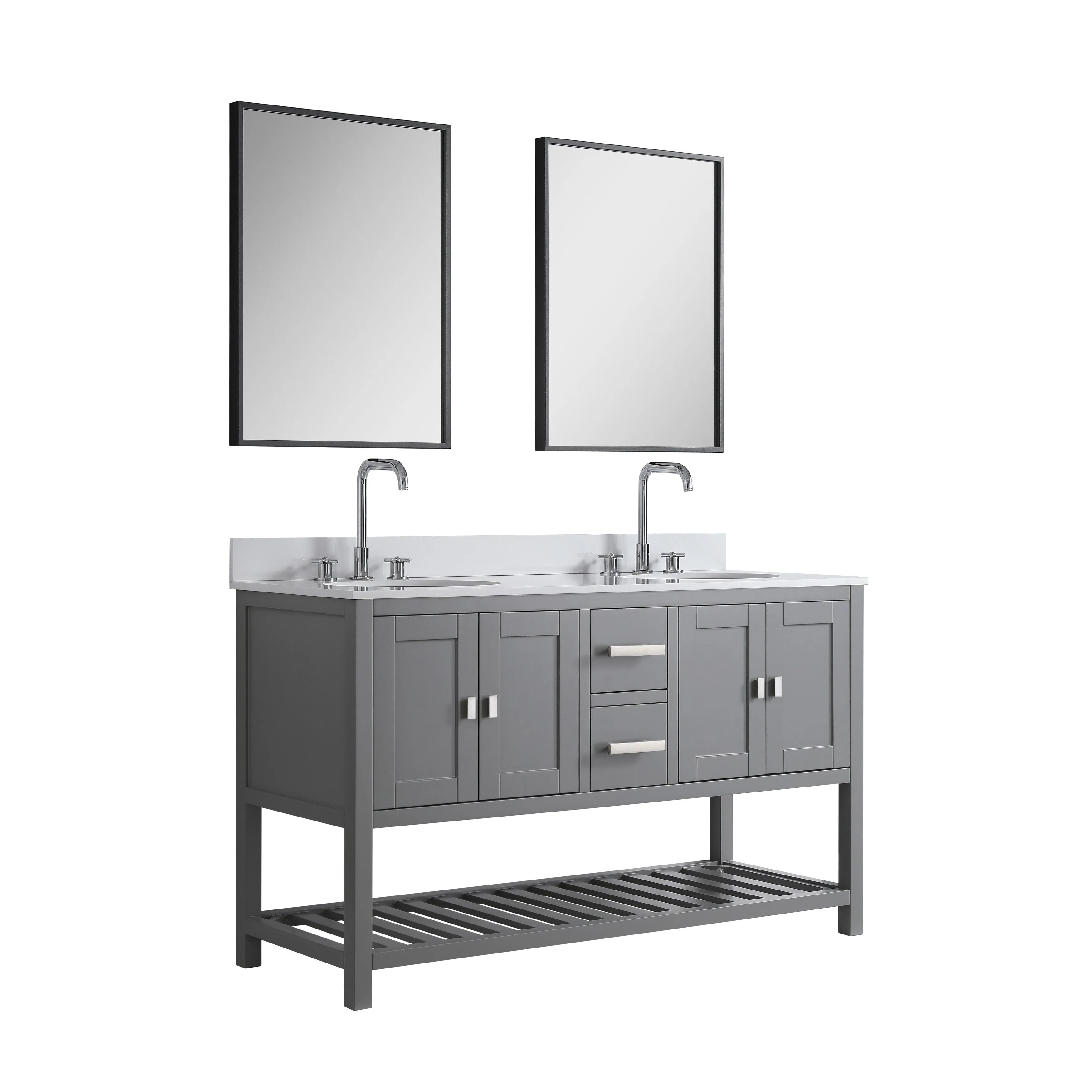 Monaco 60 Double Sink Vanity Base Only