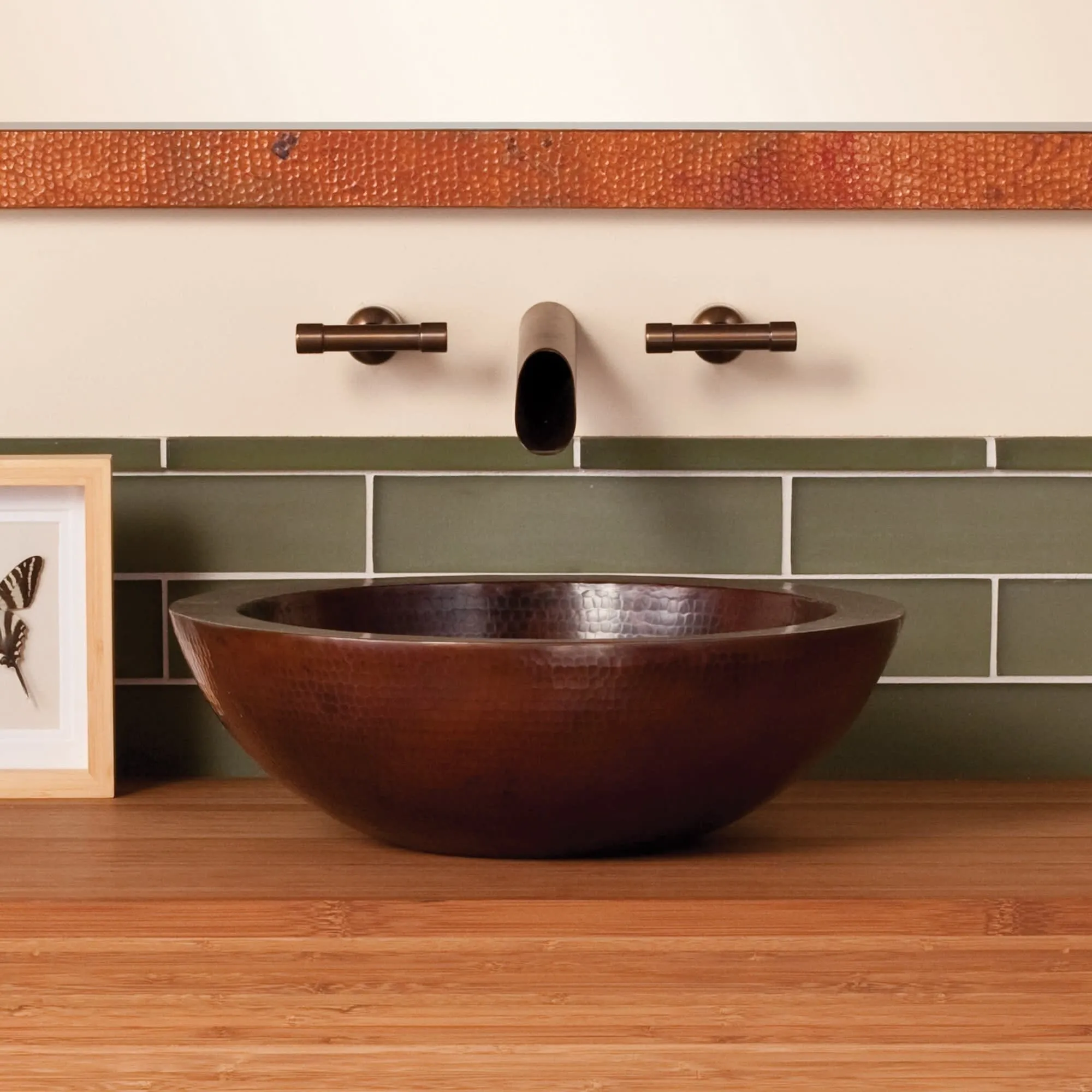 Native Trails Laguna 16 Copper Vessel Bathroom Sink
