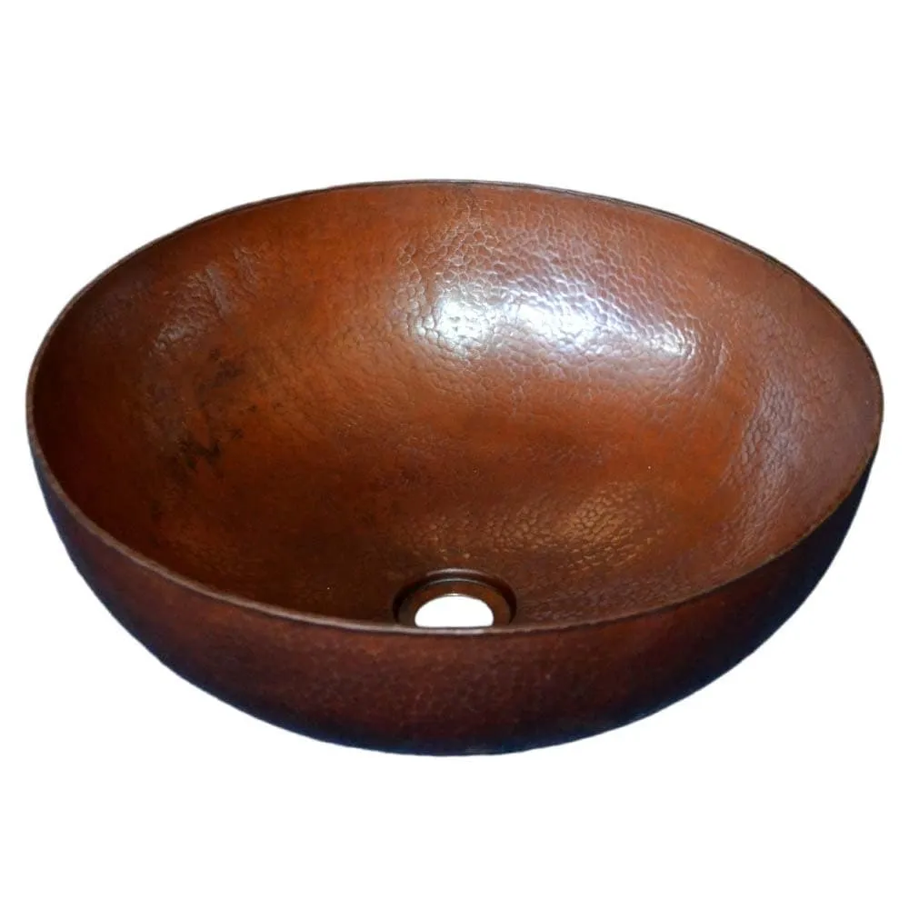 Native Trails Maestro 15-3/4 Single Basin Vessel Copper Bathroom Sink