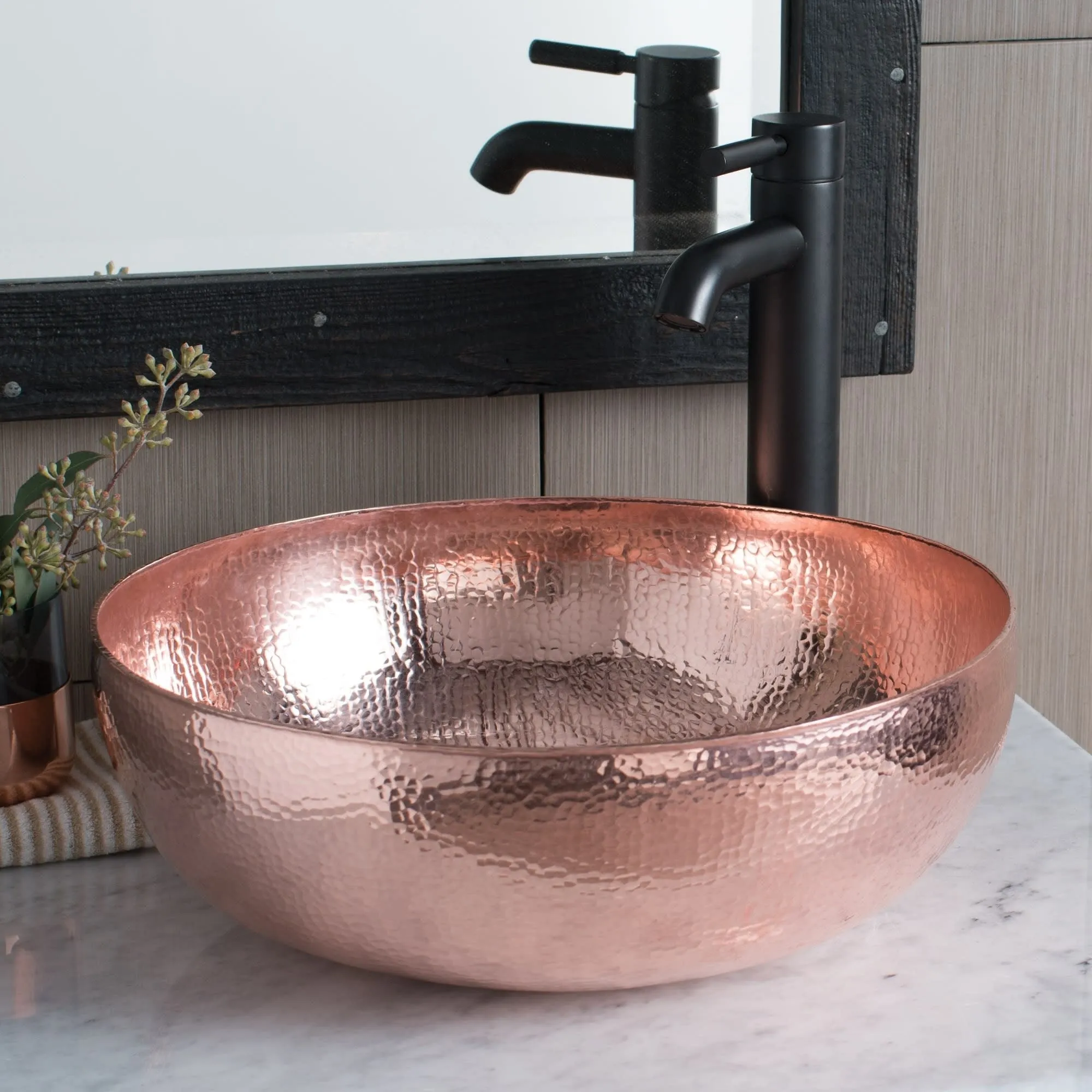 Native Trails Maestro 15-3/4 Single Basin Vessel Copper Bathroom Sink