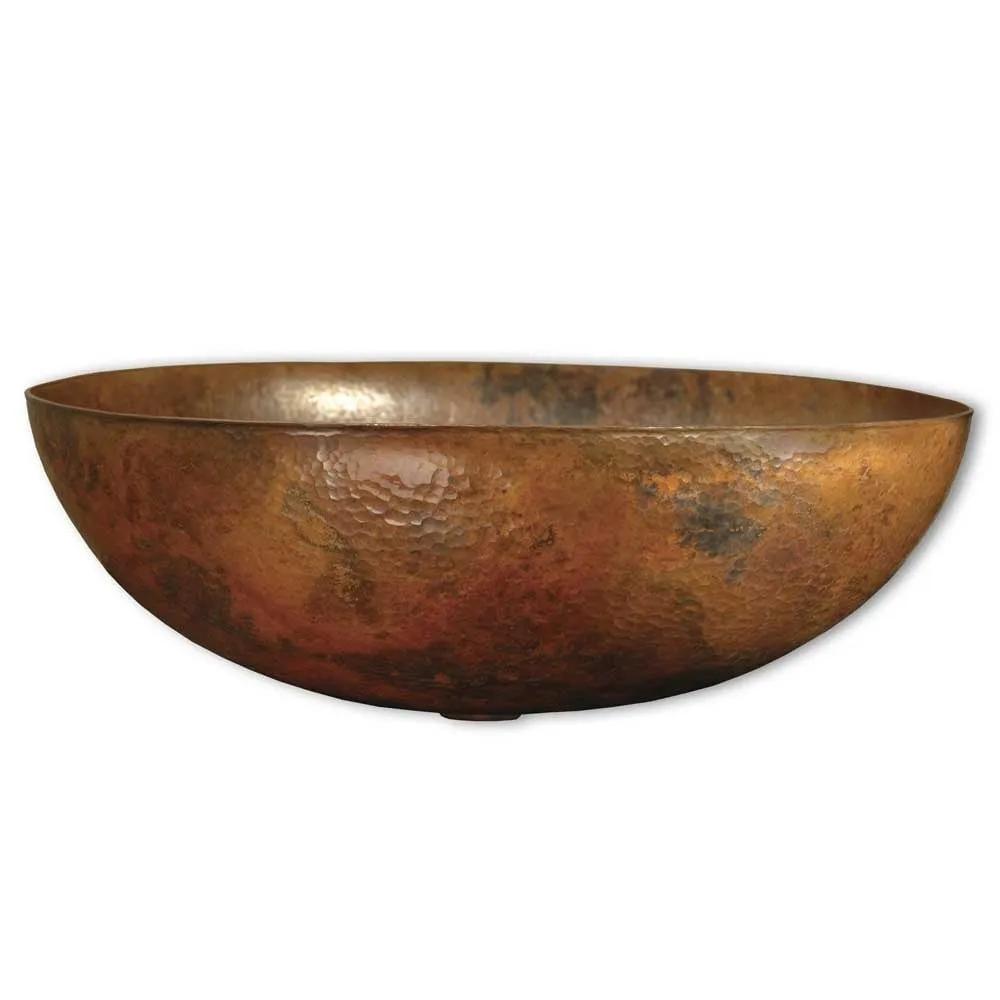 Native Trails Maestro Oval 17-1/4 Copper Vessel Bathroom Sink