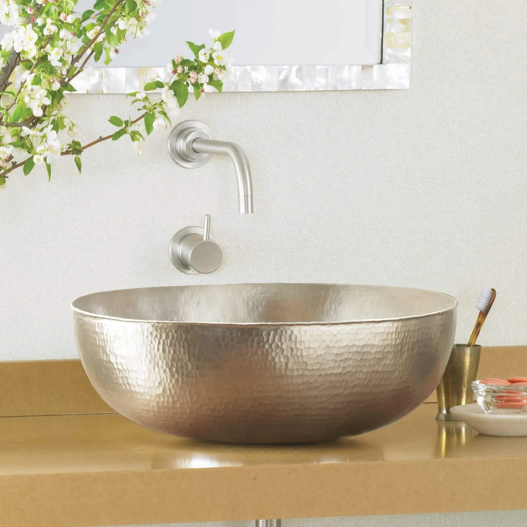 Native Trails Maestro Oval 17-1/4 Copper Vessel Bathroom Sink