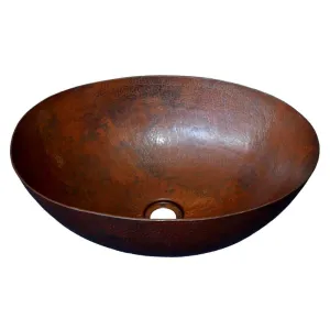 Native Trails Maestro Oval 17-1/4 Copper Vessel Bathroom Sink