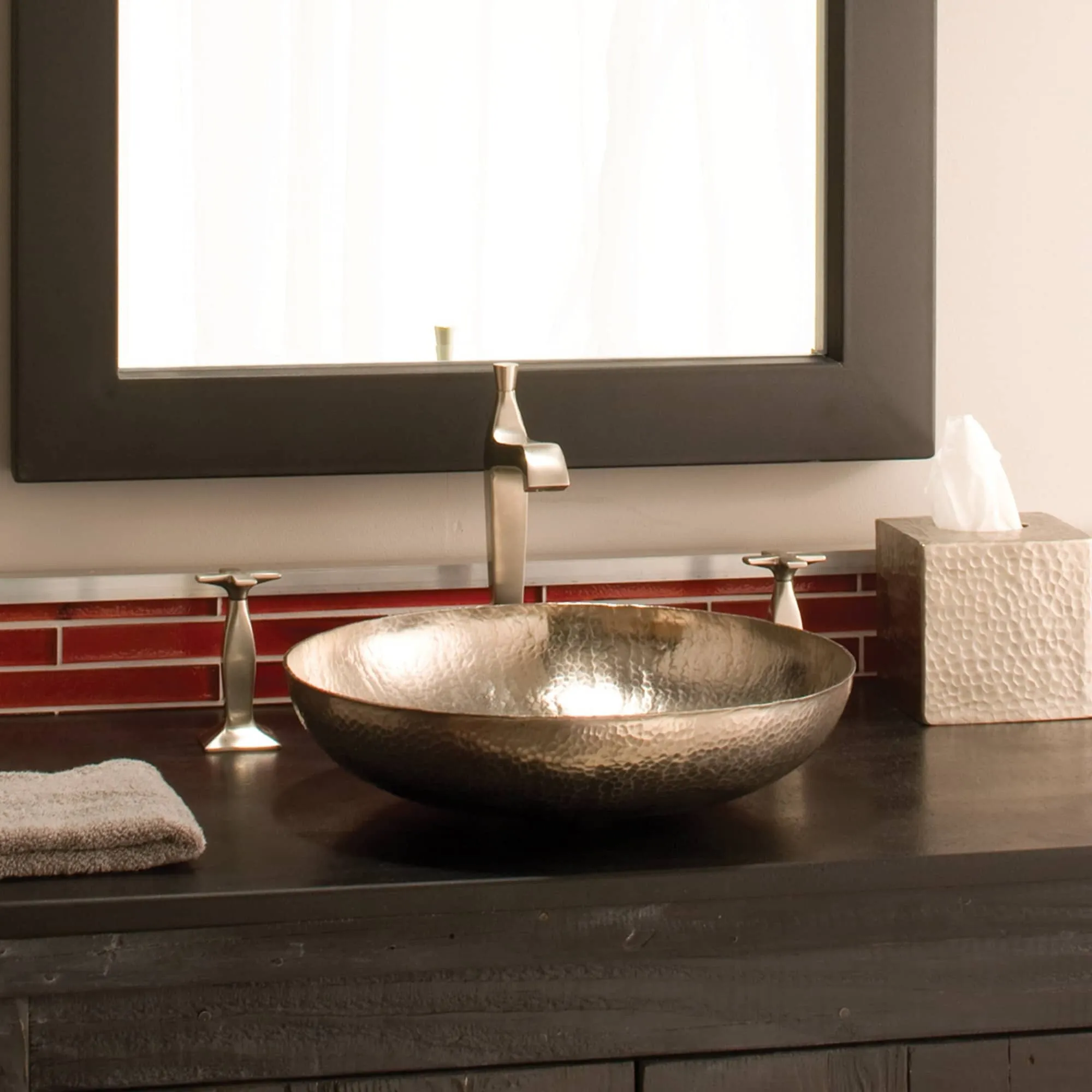 Native Trails Maestro Sonata Petit 14-1/2 Copper Vessel Bathroom Sink