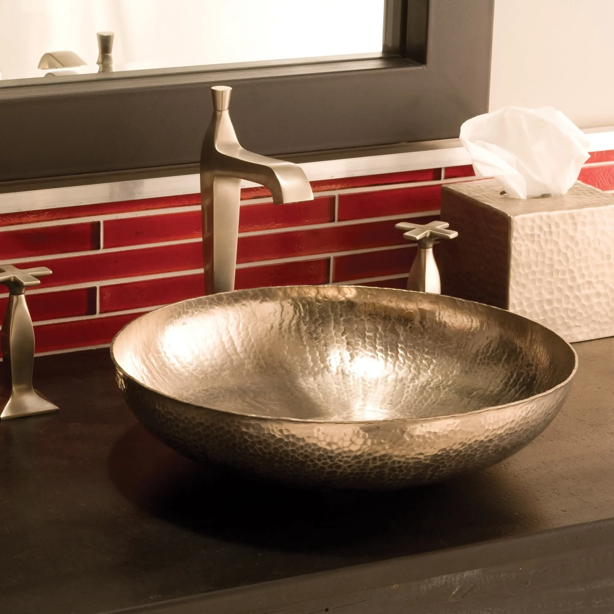 Native Trails Maestro Sonata Petit 14-1/2 Copper Vessel Bathroom Sink
