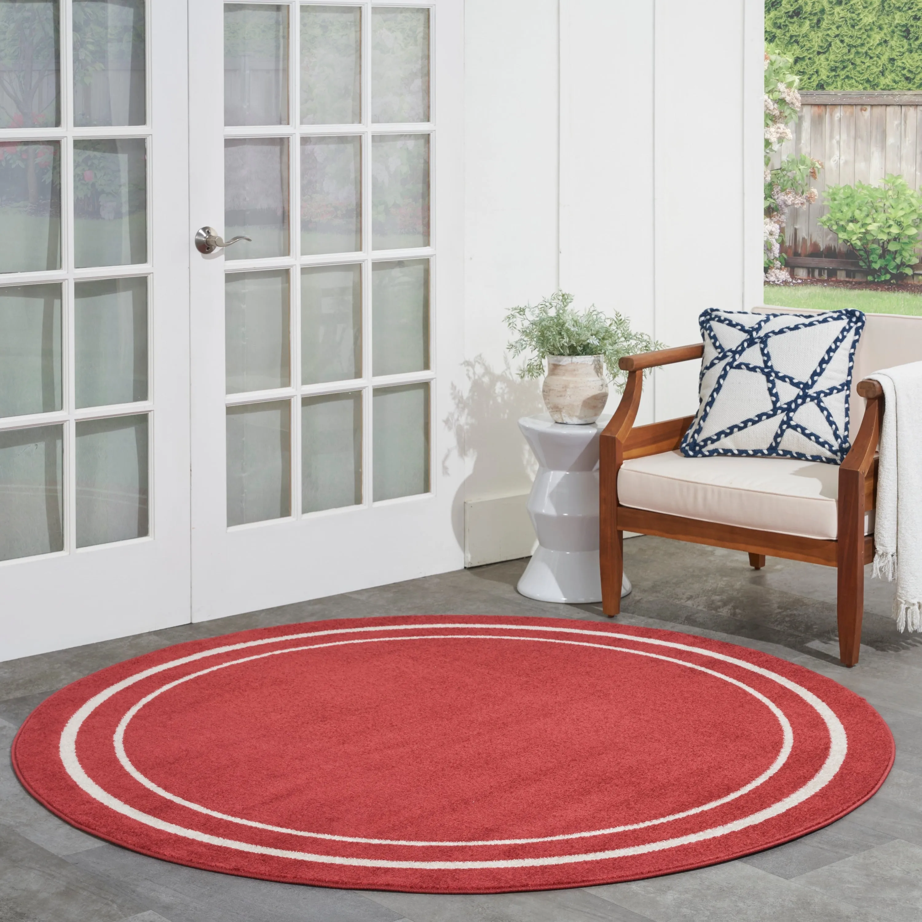 Nourison Sandy Indoor / Outdoor Solid Area Rug