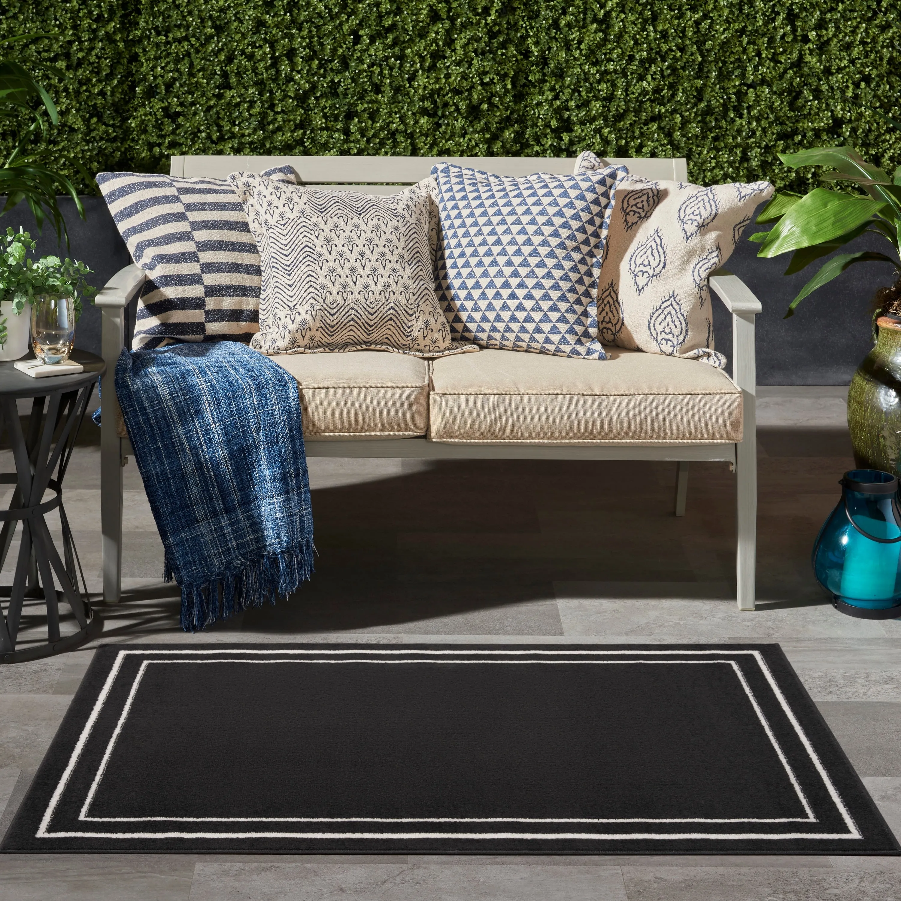 Nourison Sandy Indoor / Outdoor Solid Area Rug