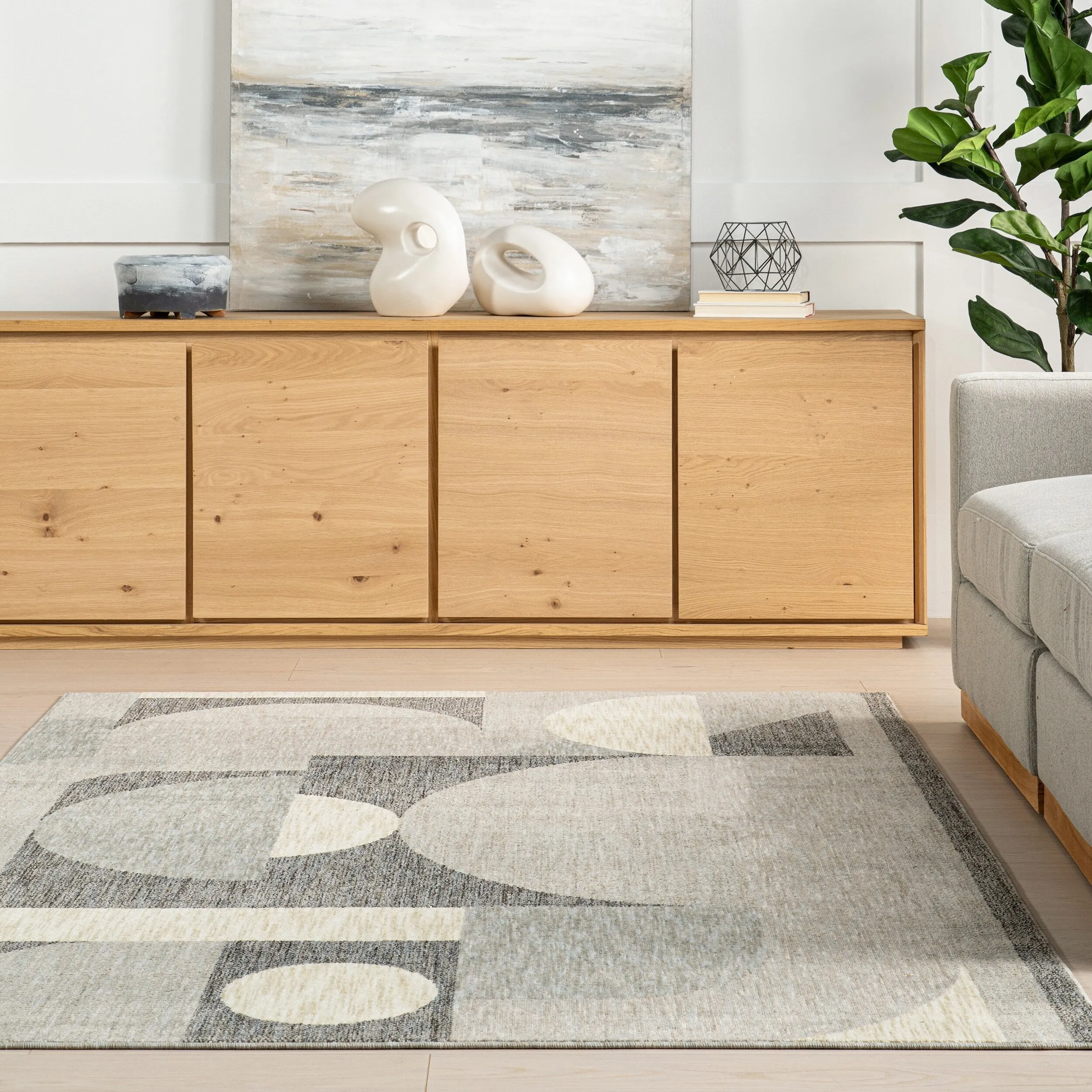 Nuloom Rhona Modern Geometric Recycled Area Rug