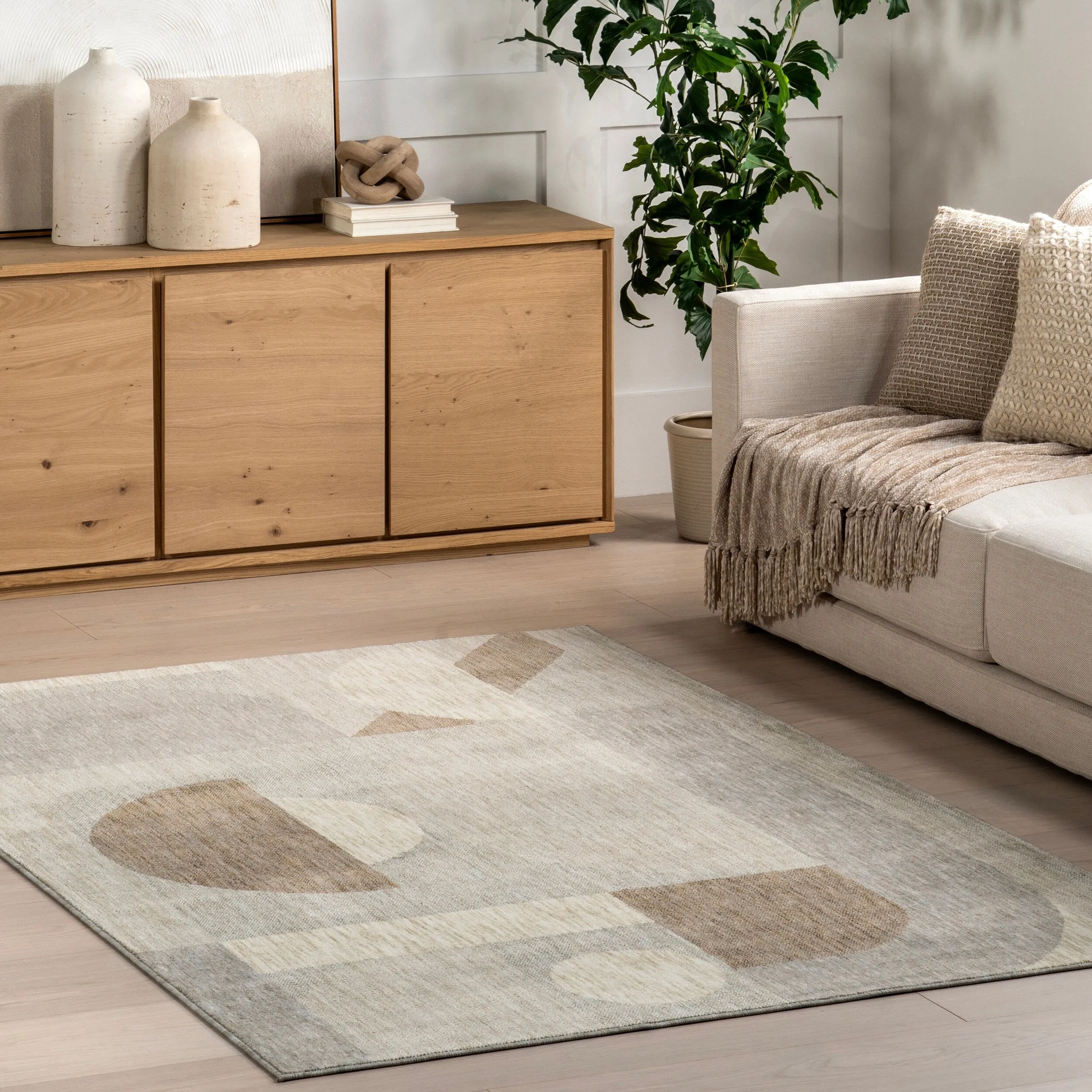 Nuloom Rhona Modern Geometric Recycled Area Rug