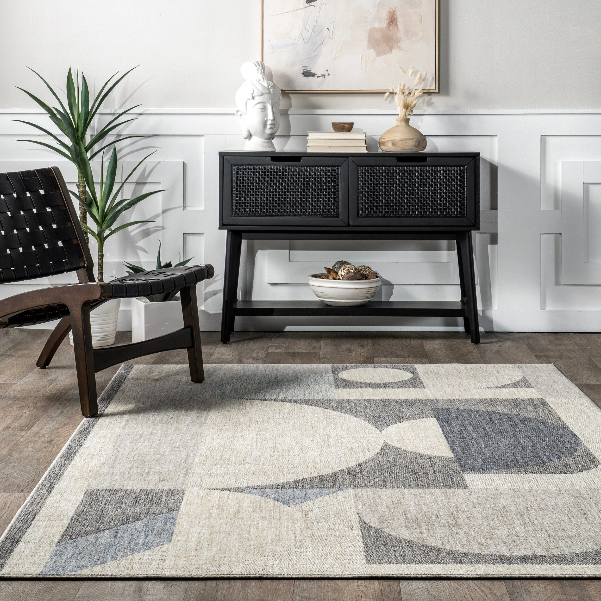 Nuloom Rhona Modern Geometric Recycled Area Rug