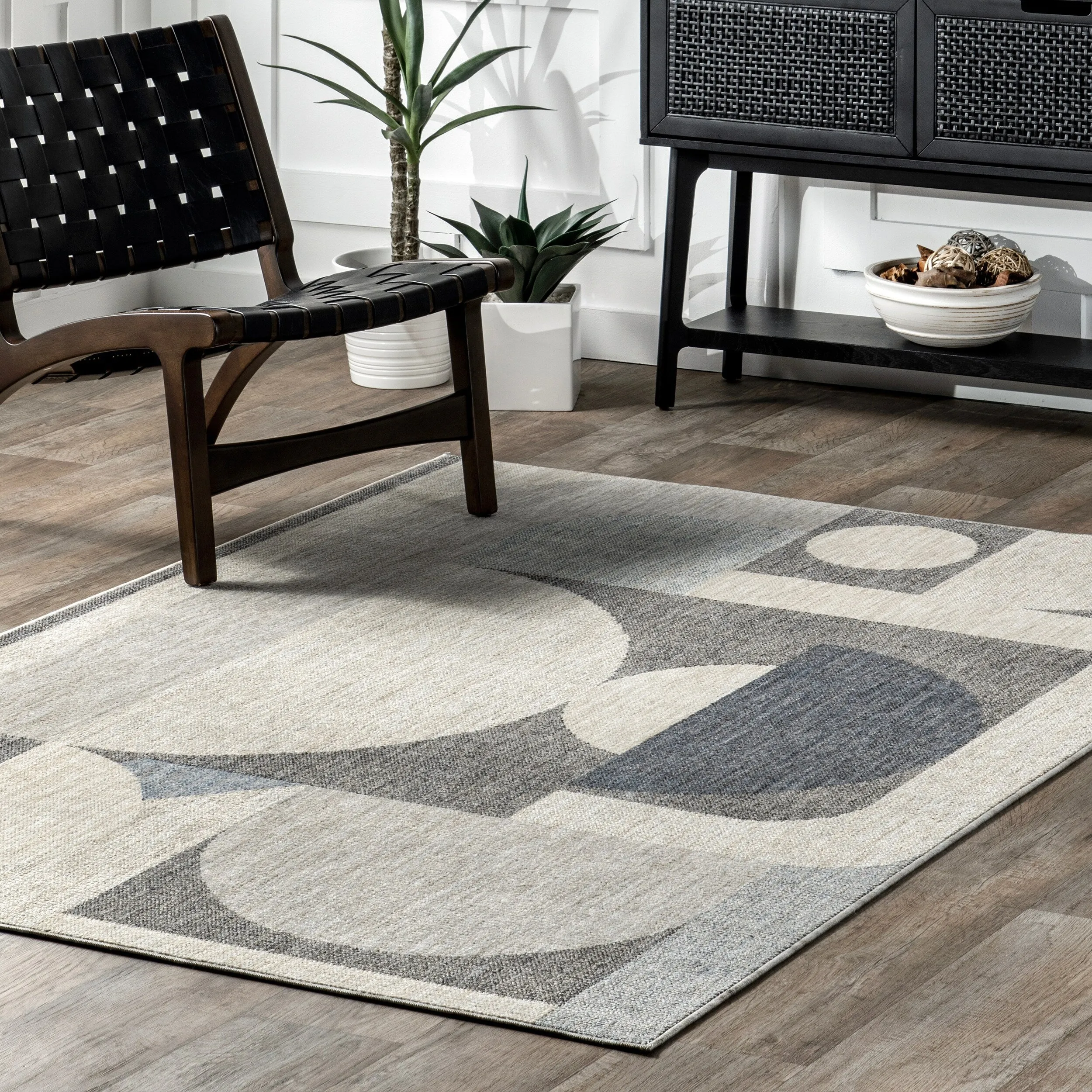 Nuloom Rhona Modern Geometric Recycled Area Rug