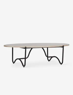 Peggy Outdoor Oval Coffee Table by Sarah Sherman Samuel