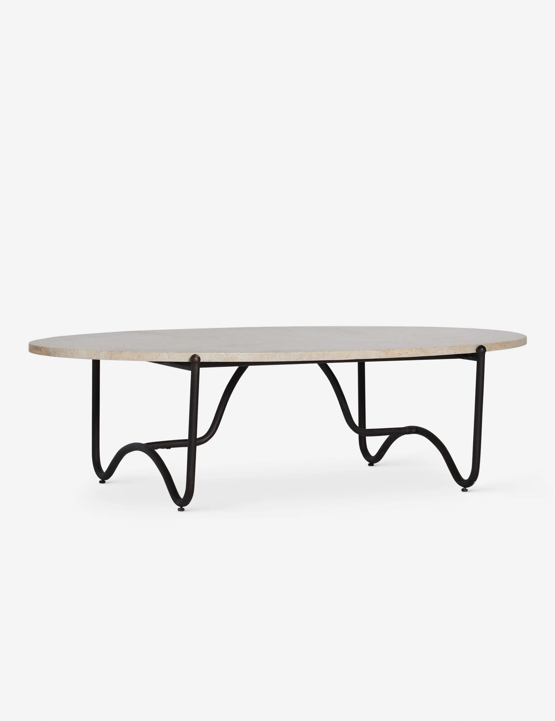 Peggy Outdoor Oval Coffee Table by Sarah Sherman Samuel