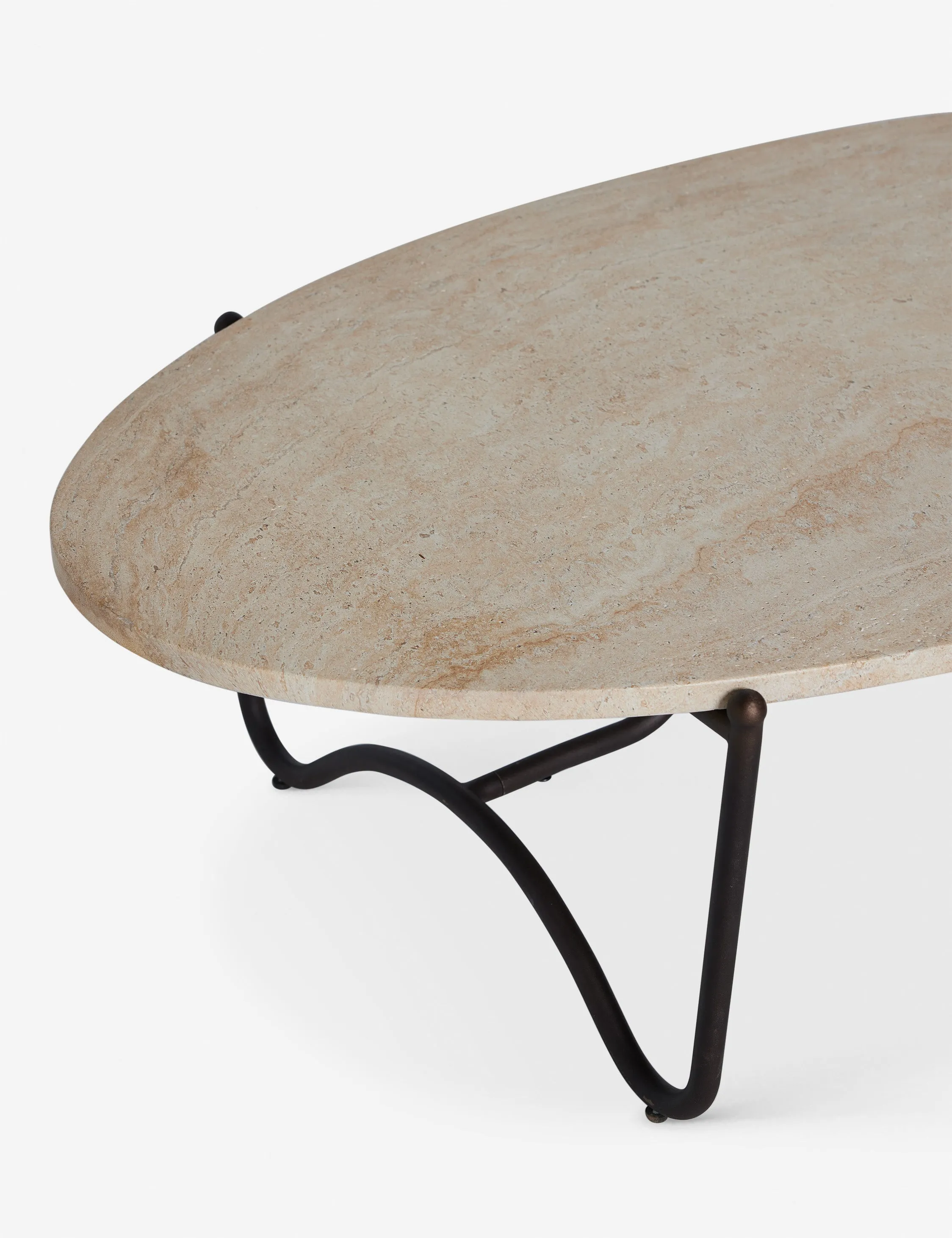 Peggy Outdoor Oval Coffee Table by Sarah Sherman Samuel