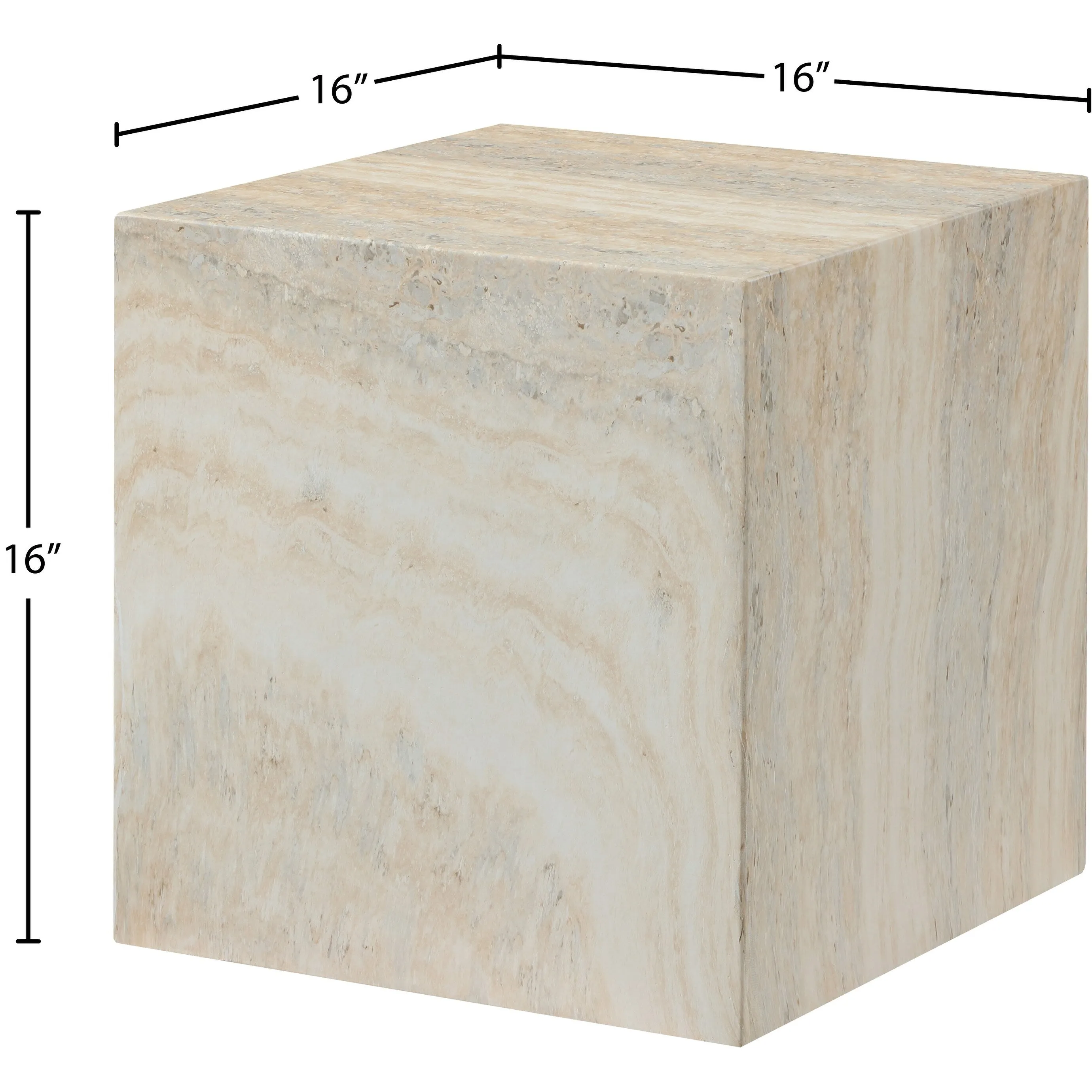 Piazza Finished Concrete Indoor/Outdoor End Table