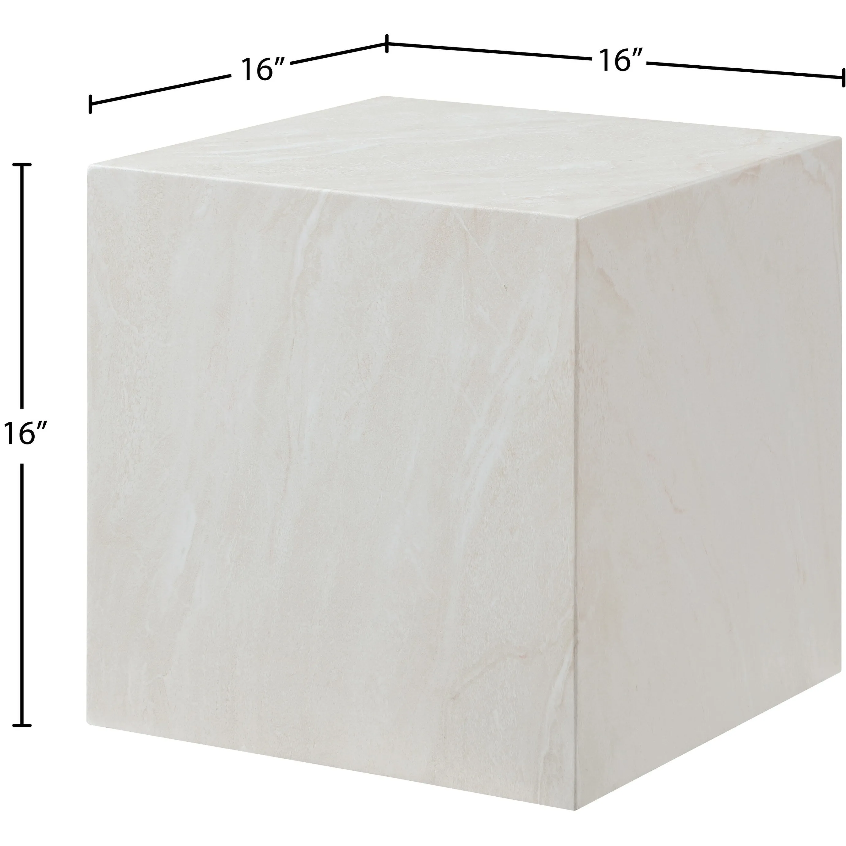 Piazza Finished Concrete Indoor/Outdoor End Table