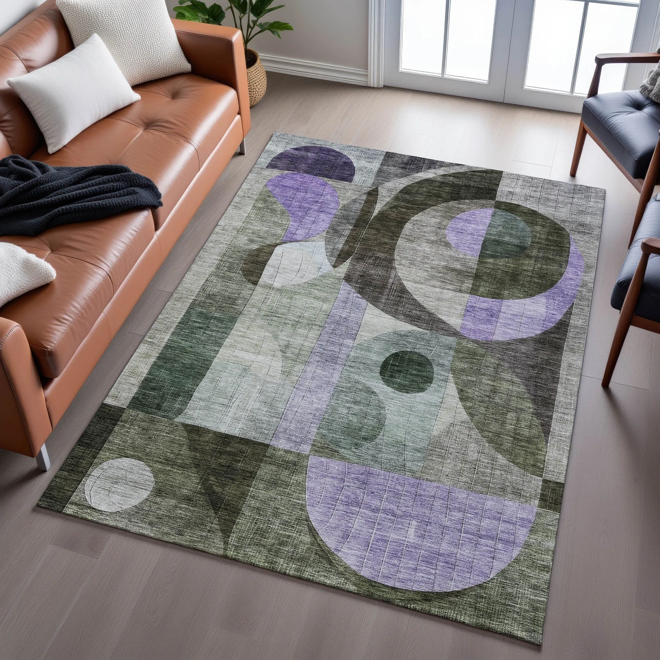 Premium Washable Super Soft Modern Retro Mayfield Rug