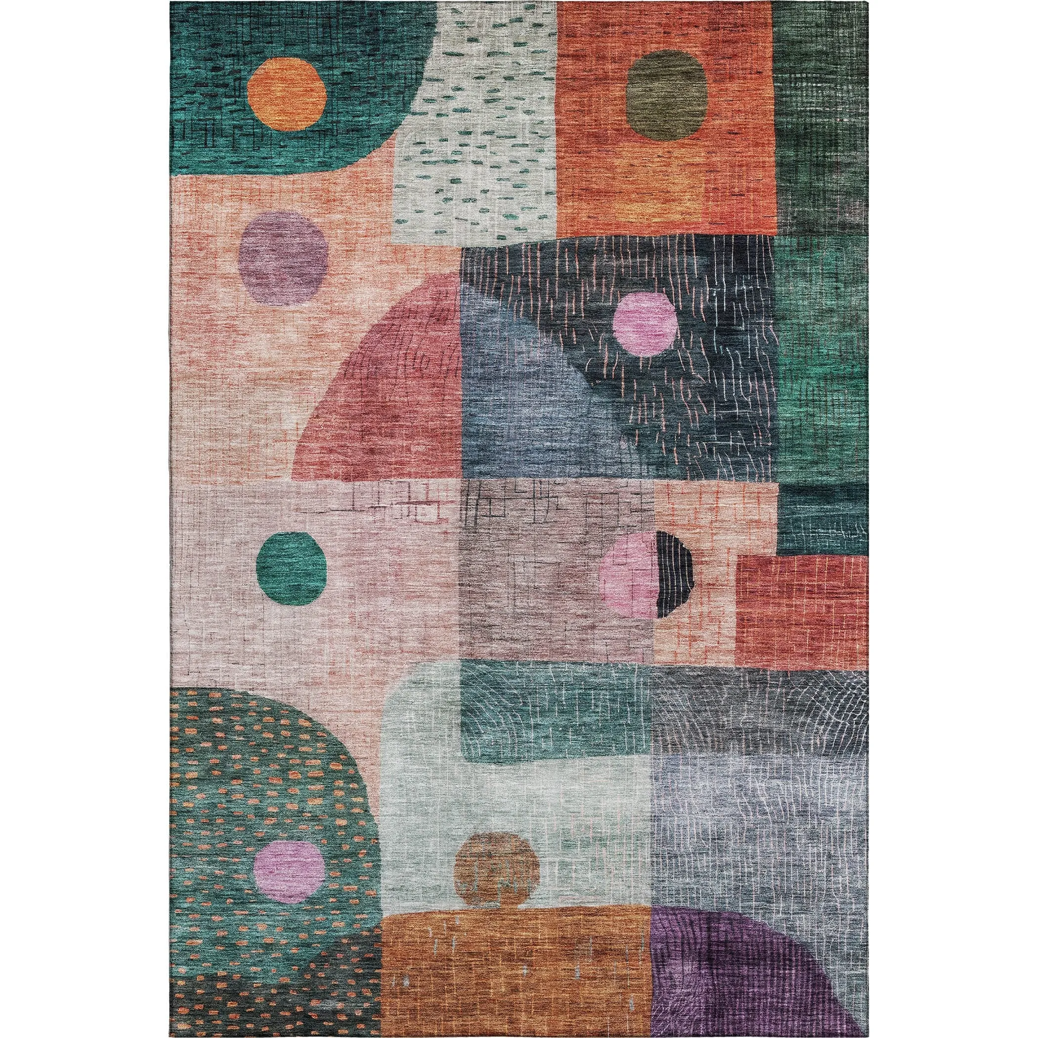 Premium Washable Super Soft Modern Retro Mayfield Rug