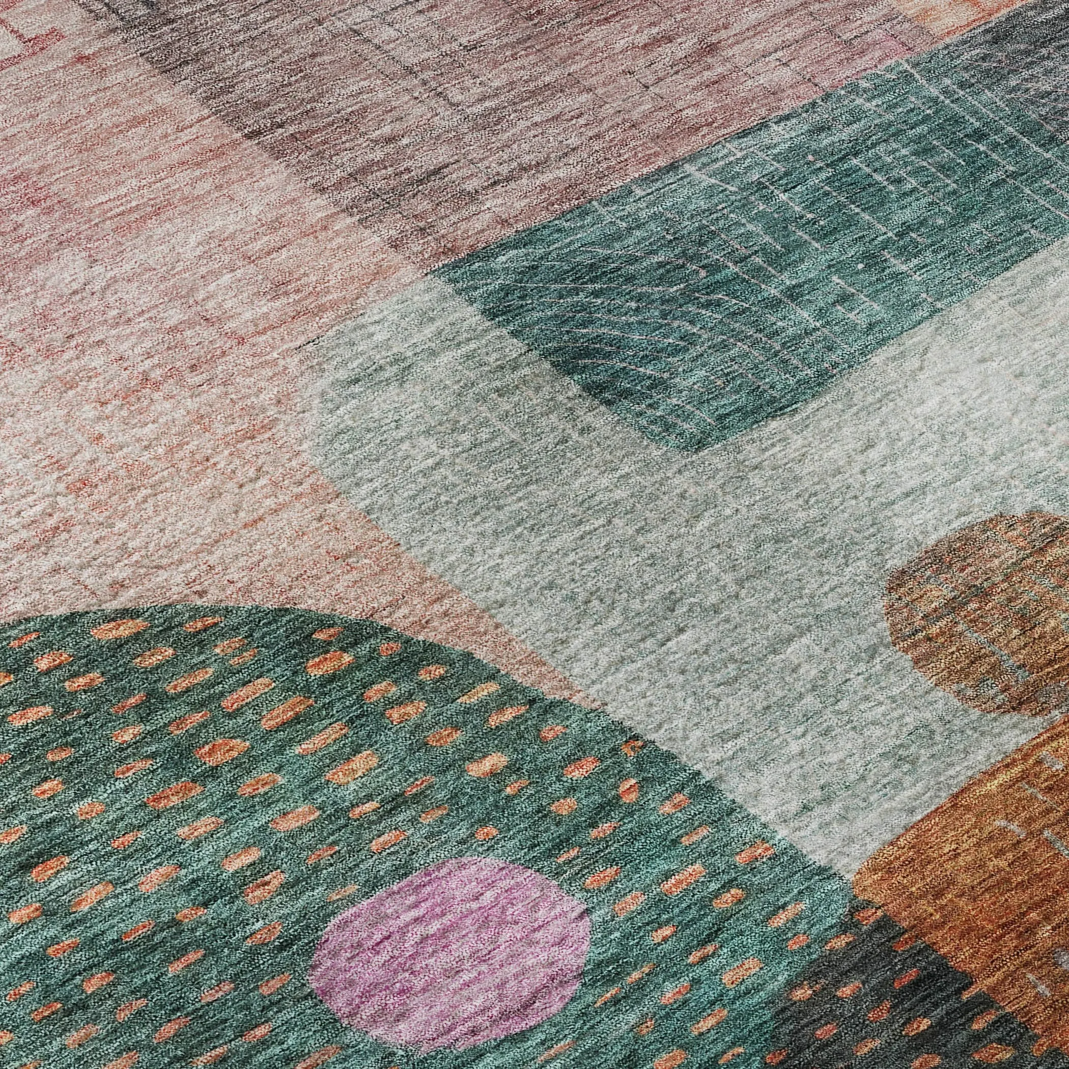 Premium Washable Super Soft Modern Retro Mayfield Rug