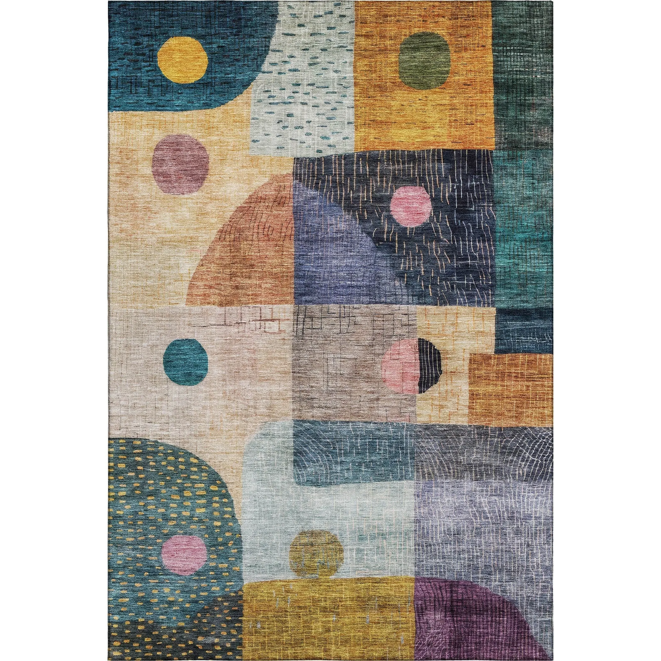 Premium Washable Super Soft Modern Retro Mayfield Rug
