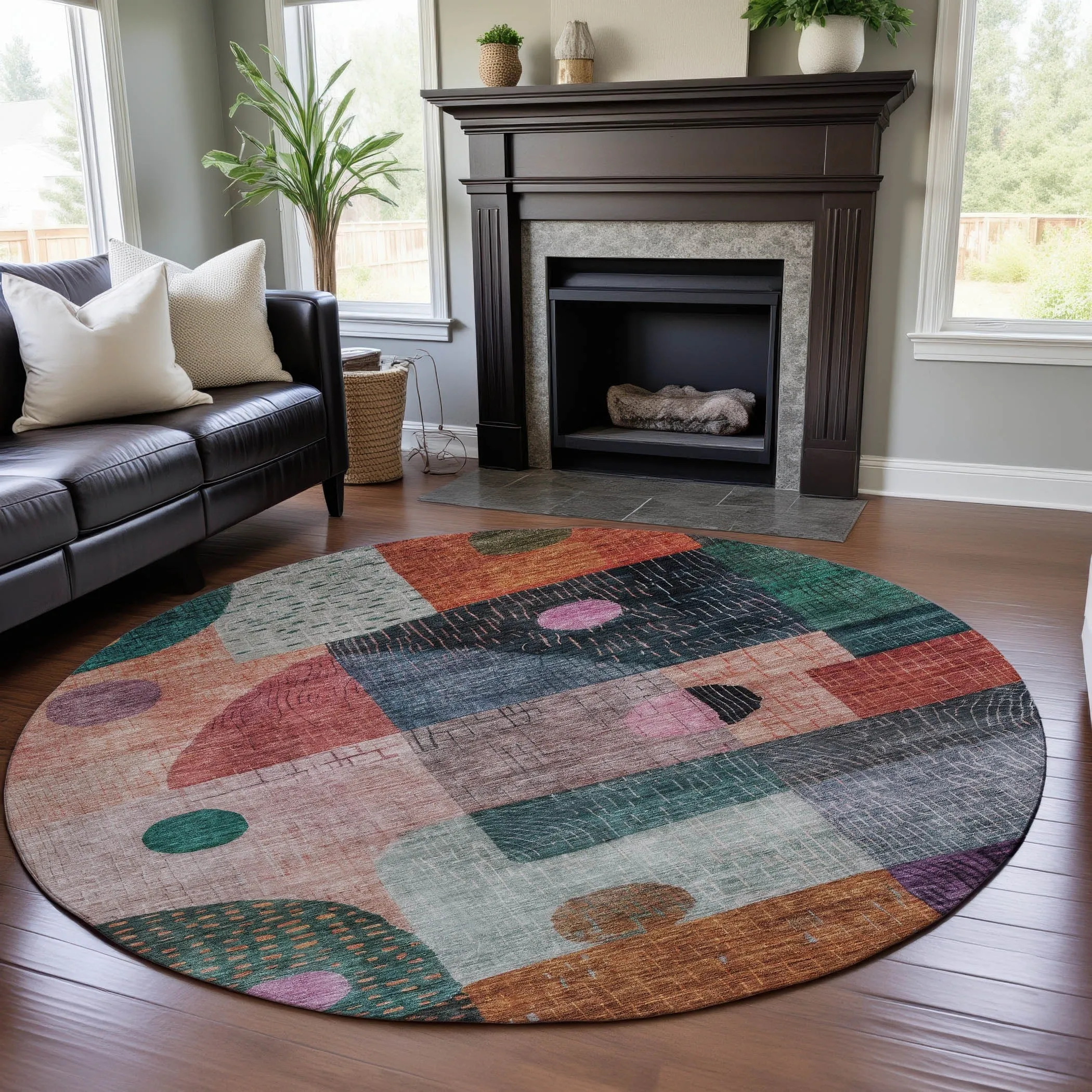 Premium Washable Super Soft Modern Retro Mayfield Rug