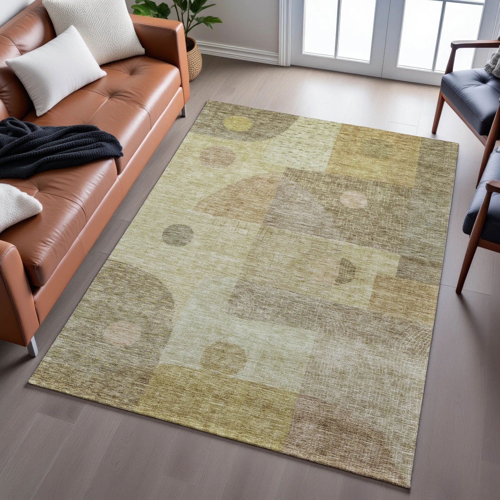 Premium Washable Super Soft Modern Retro Mayfield Rug