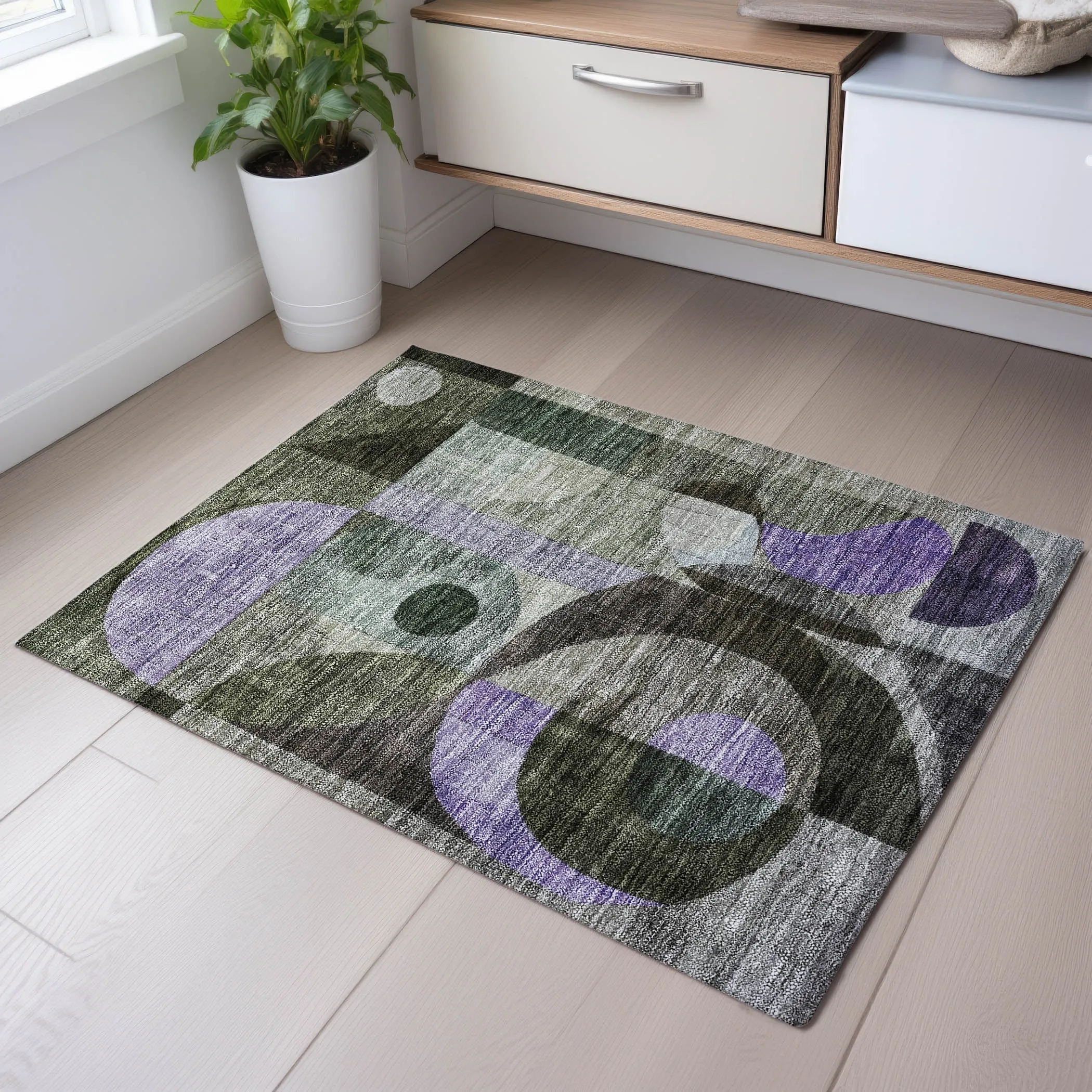 Premium Washable Super Soft Modern Retro Mayfield Rug