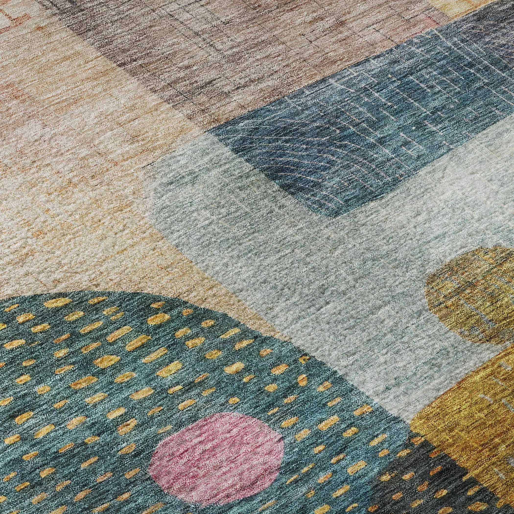 Premium Washable Super Soft Modern Retro Mayfield Rug