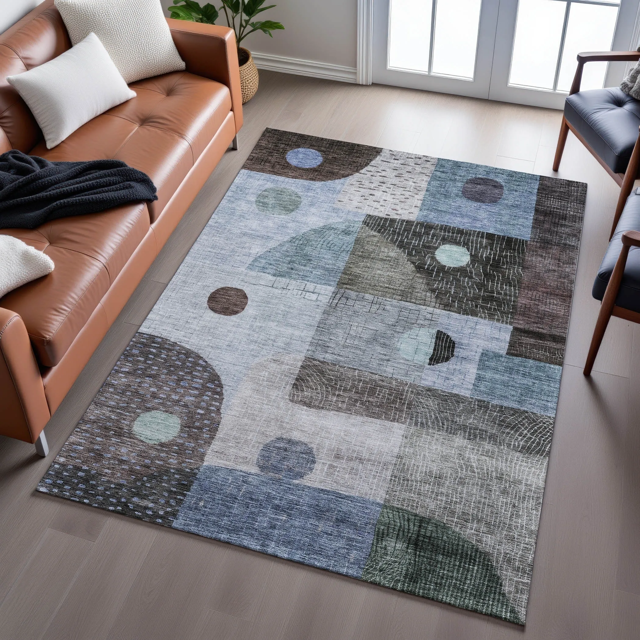 Premium Washable Super Soft Modern Retro Mayfield Rug