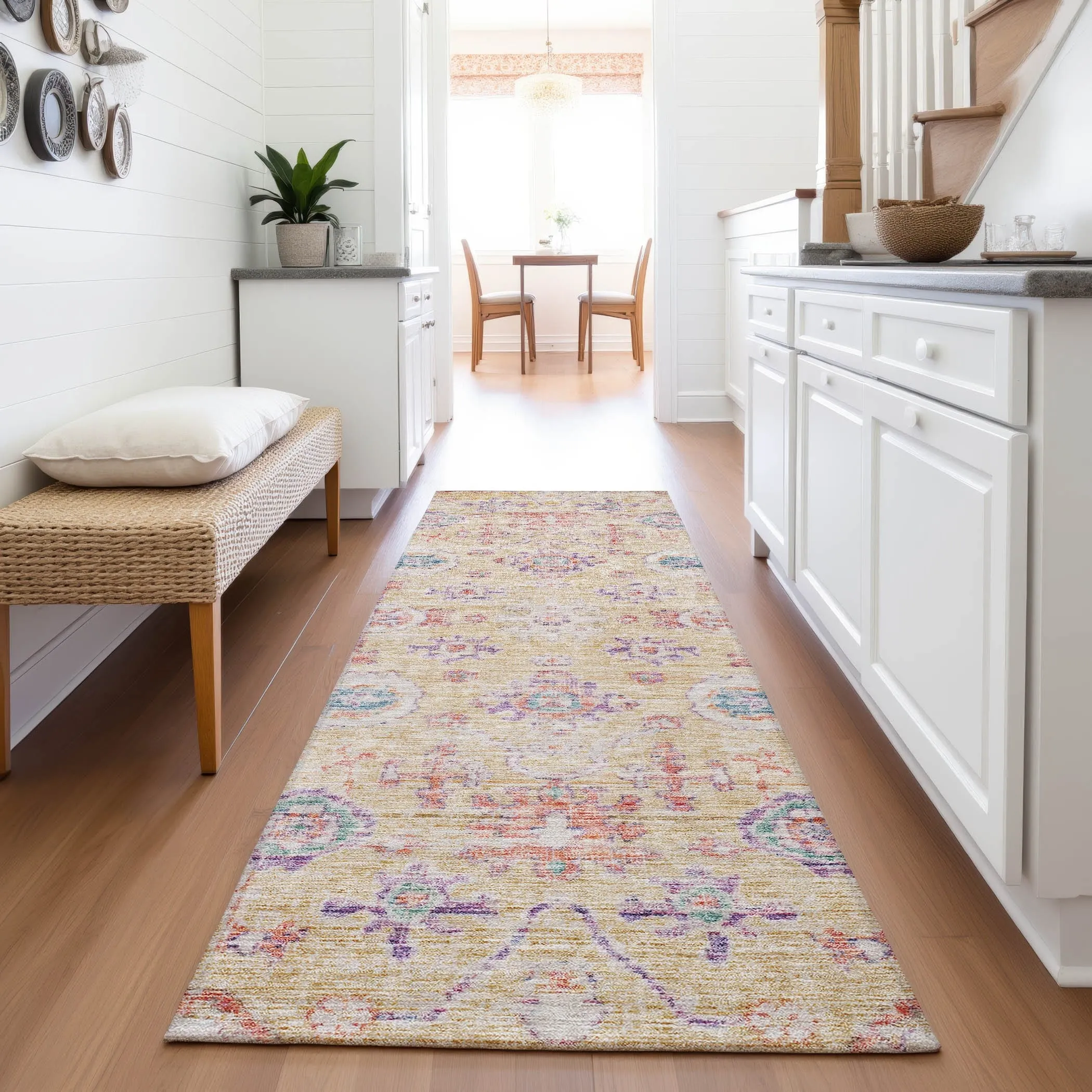 Premium Washable Super Soft Vintage Traditional Mayfield Rug