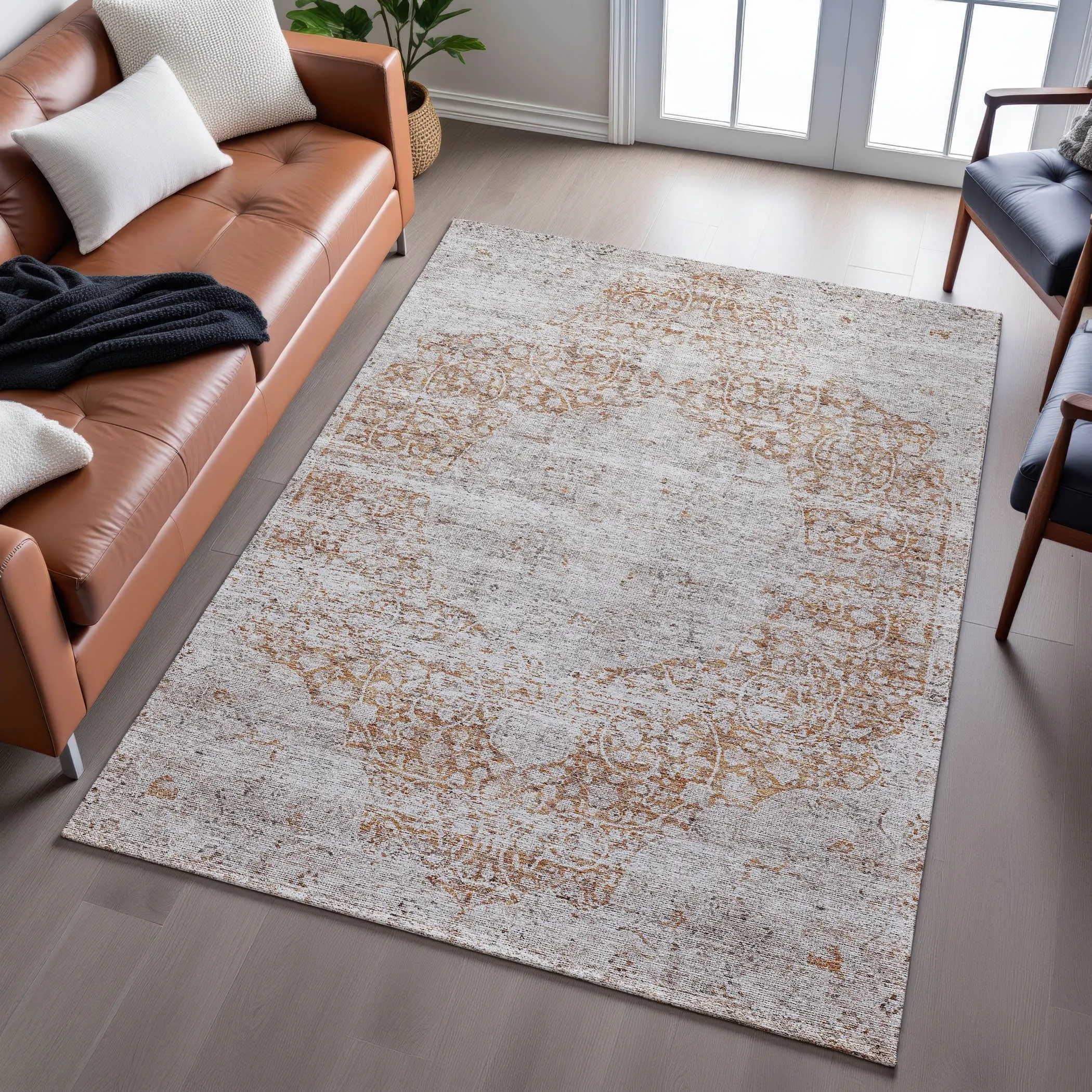 Premium Washable Super Soft Vintage Traditional Mayfield Rug
