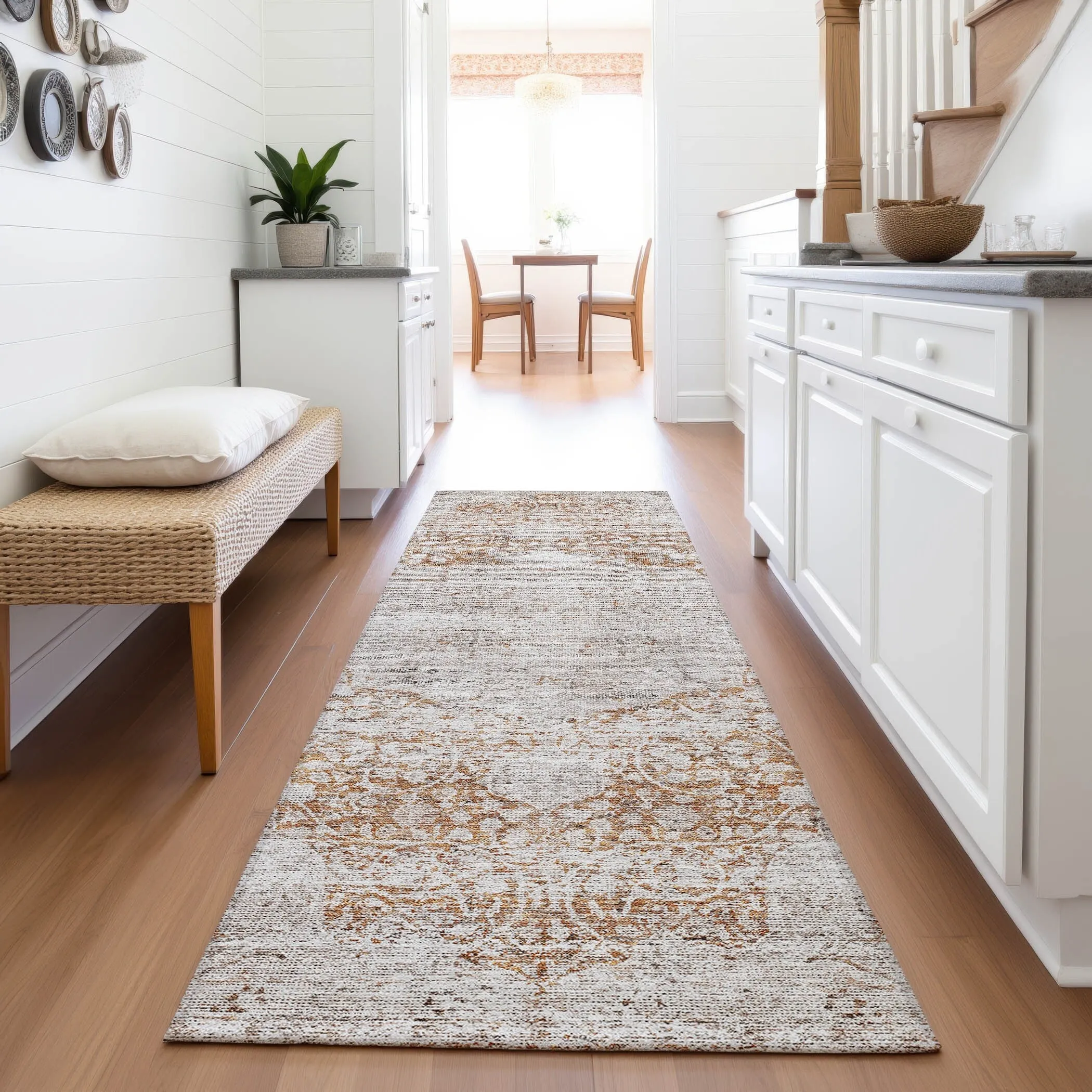 Premium Washable Super Soft Vintage Traditional Mayfield Rug
