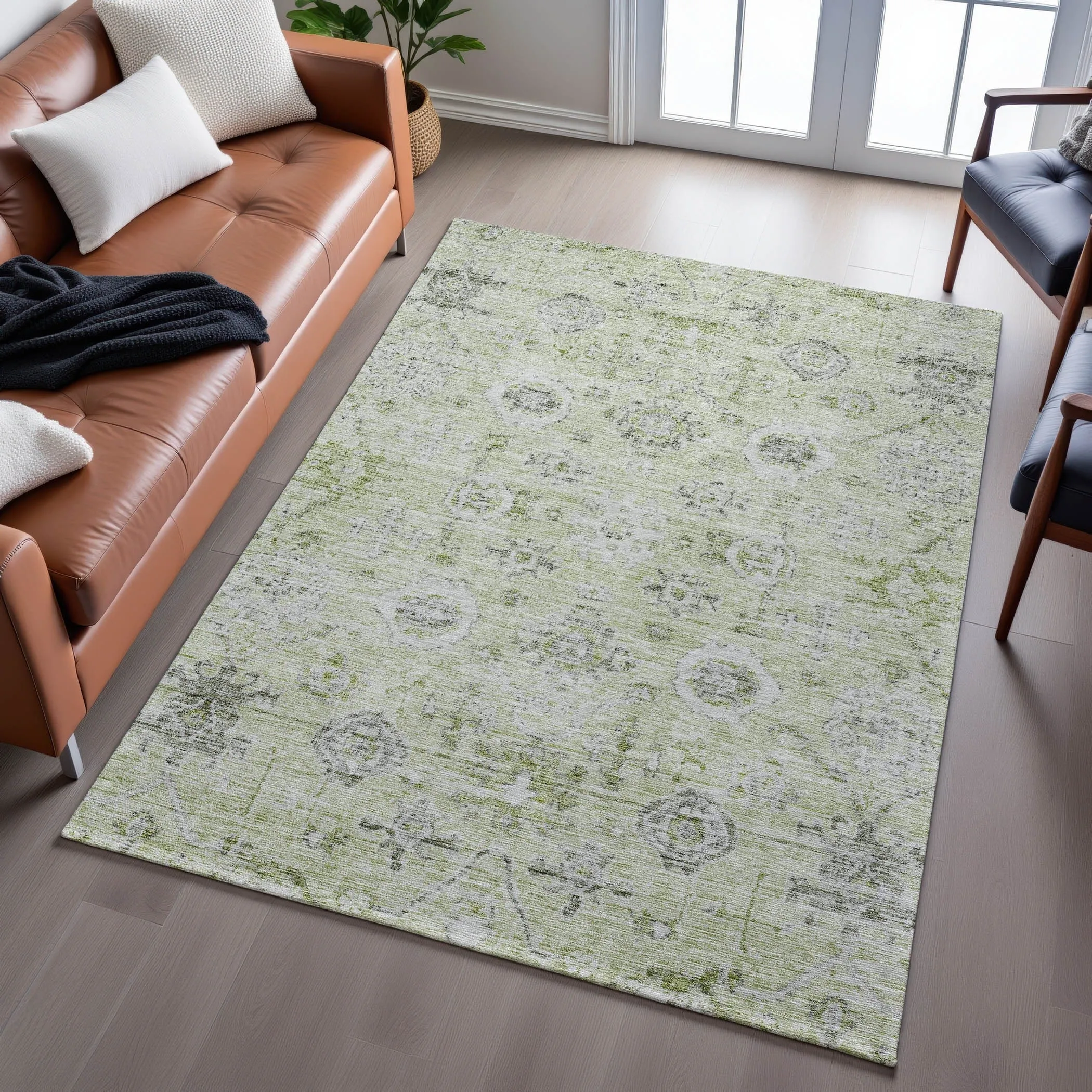 Premium Washable Super Soft Vintage Traditional Mayfield Rug