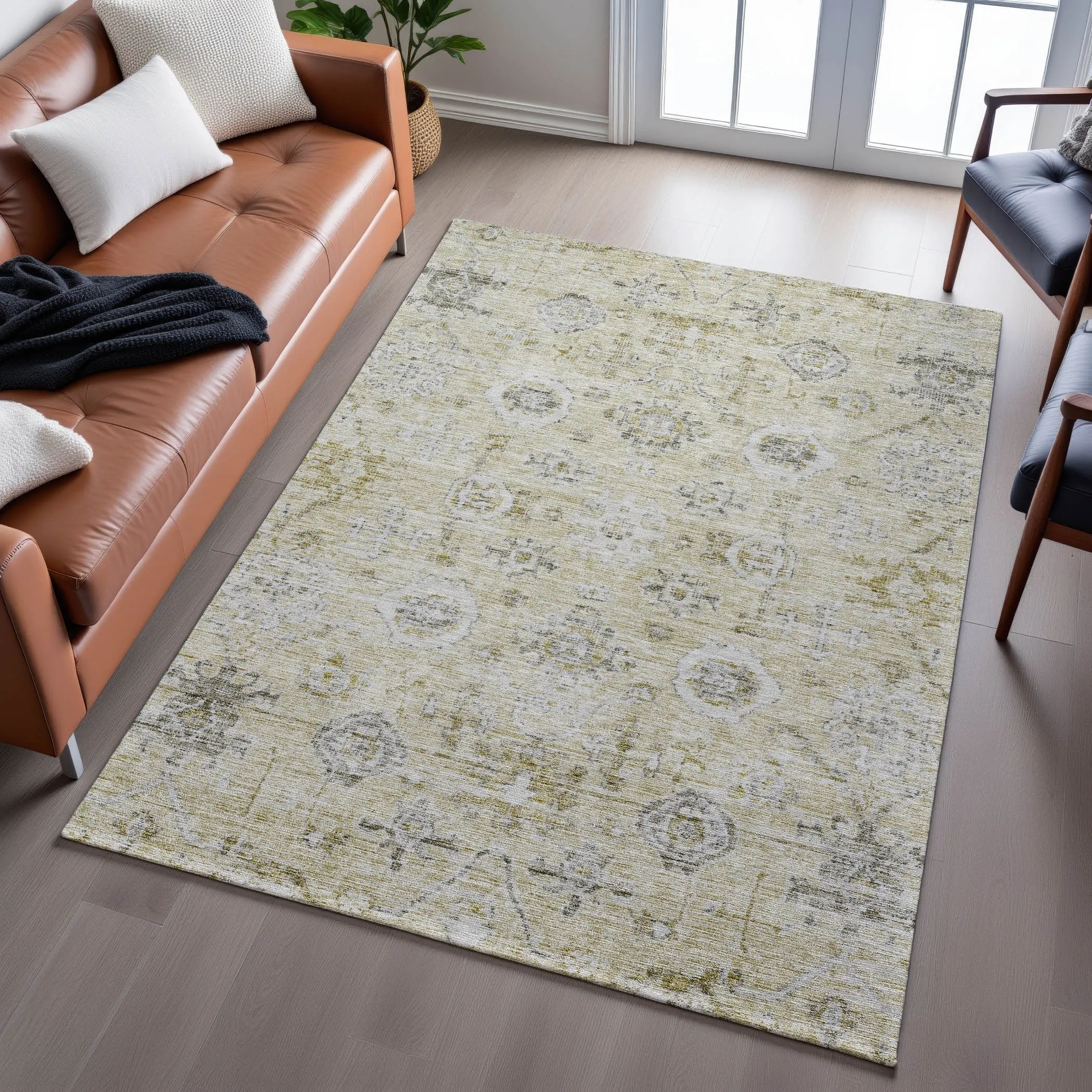 Premium Washable Super Soft Vintage Traditional Mayfield Rug
