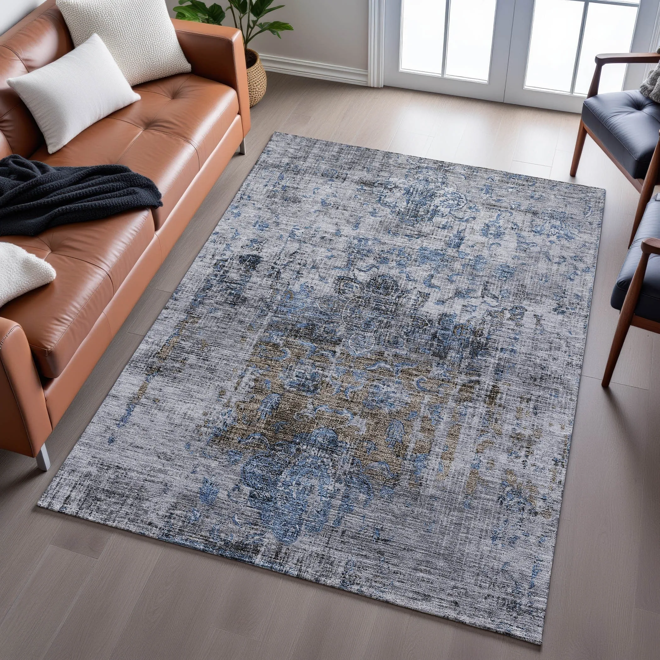 Premium Washable Super Soft Vintage Traditional Mayfield Rug