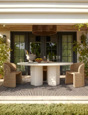 Rodrigo Indoor / Outdoor Oval Dining Table