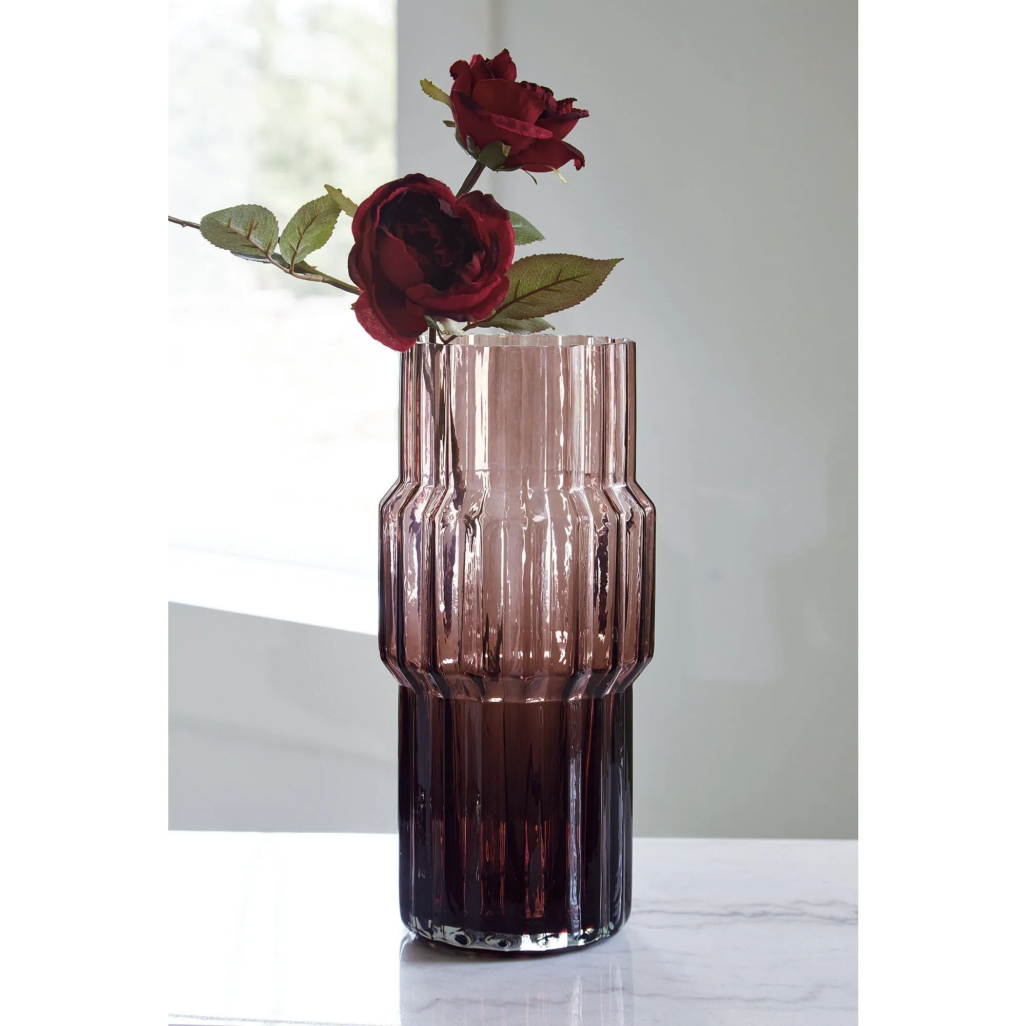 Signature Design by Ashley Dorlow Purple Vase (Set of 2)
